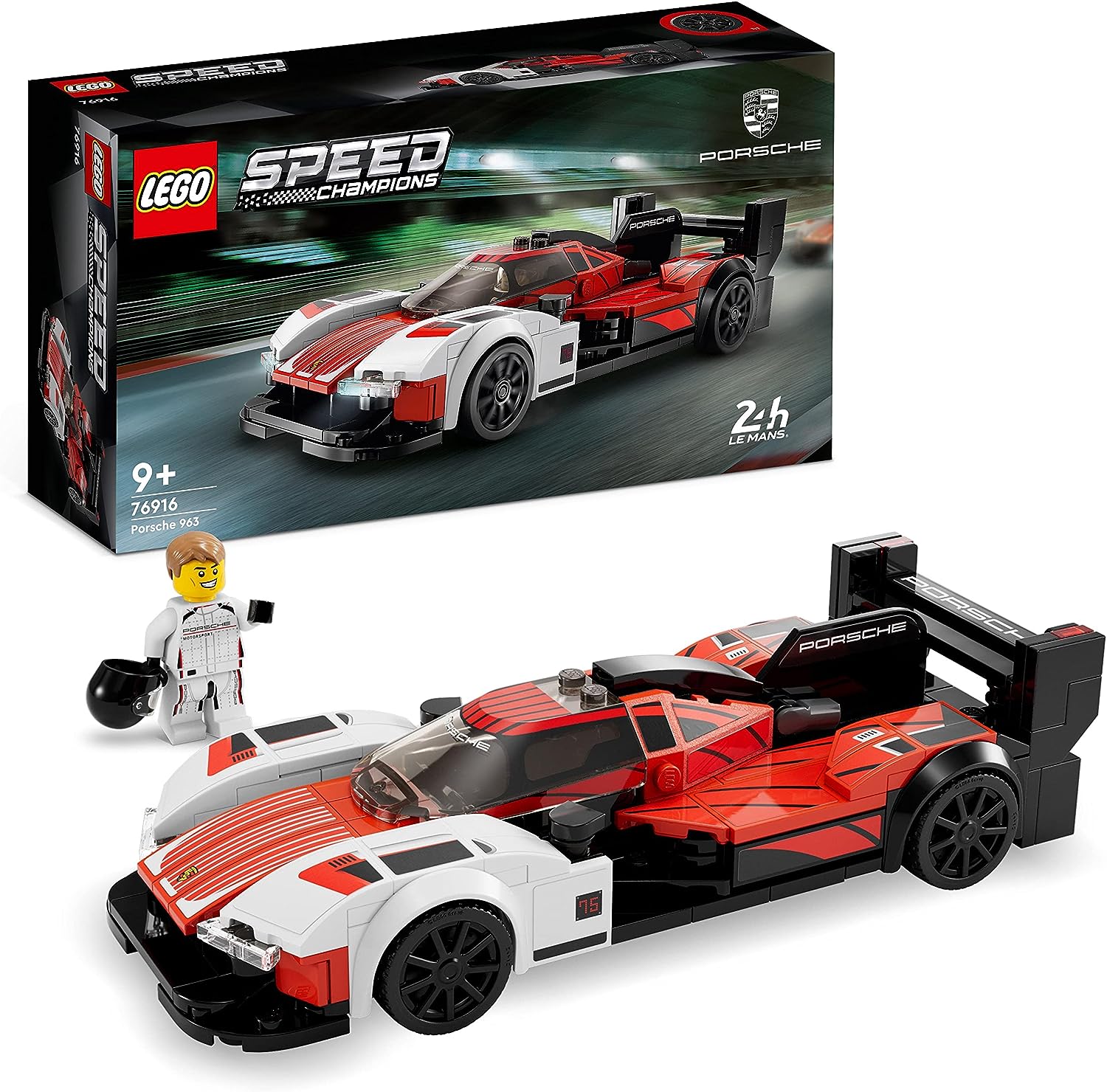 LEGO Speed Champions 76916 Porsche 963 Model Race Car Toy
