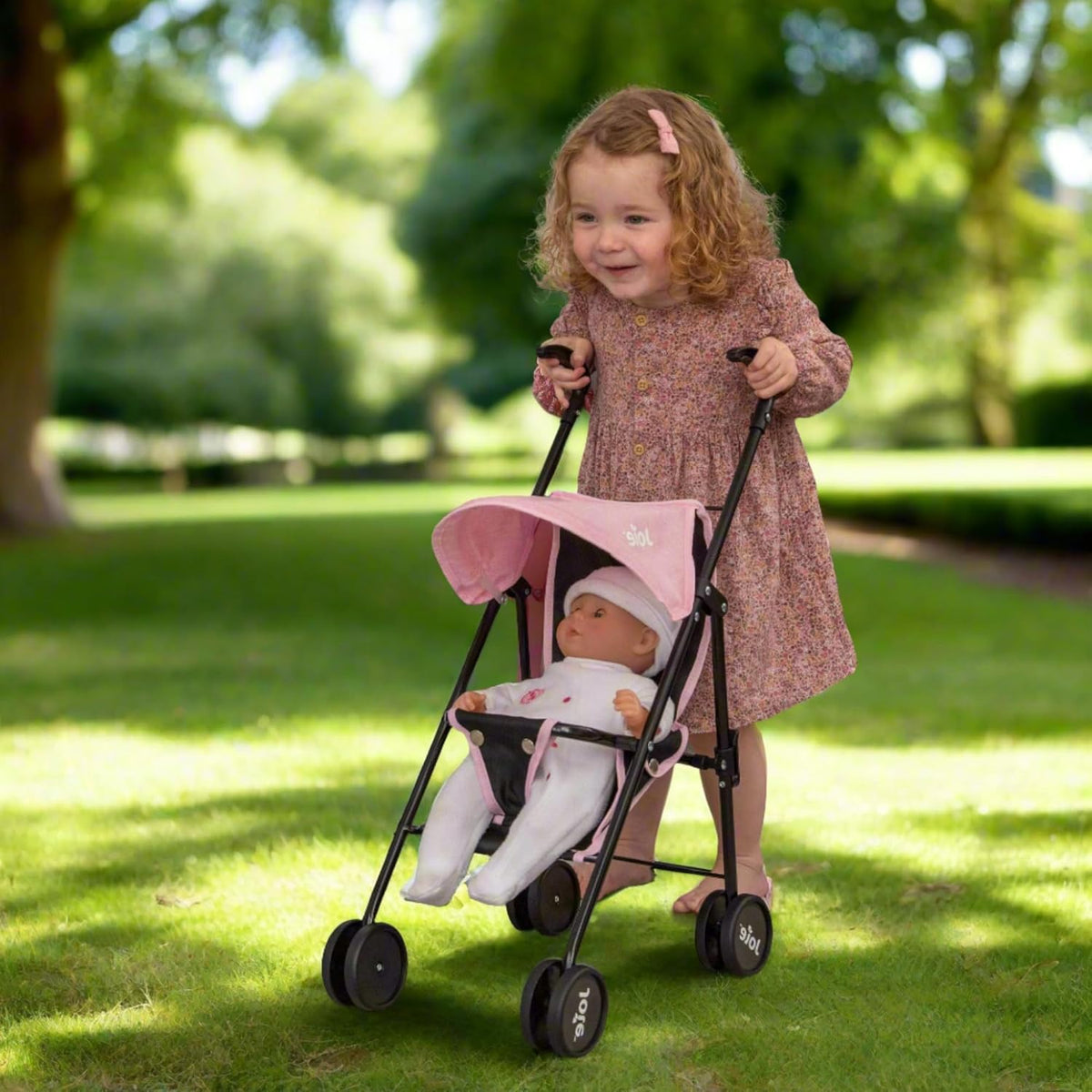 Joie Single Mini Pushchair - Black &amp; Pink Pushchairs