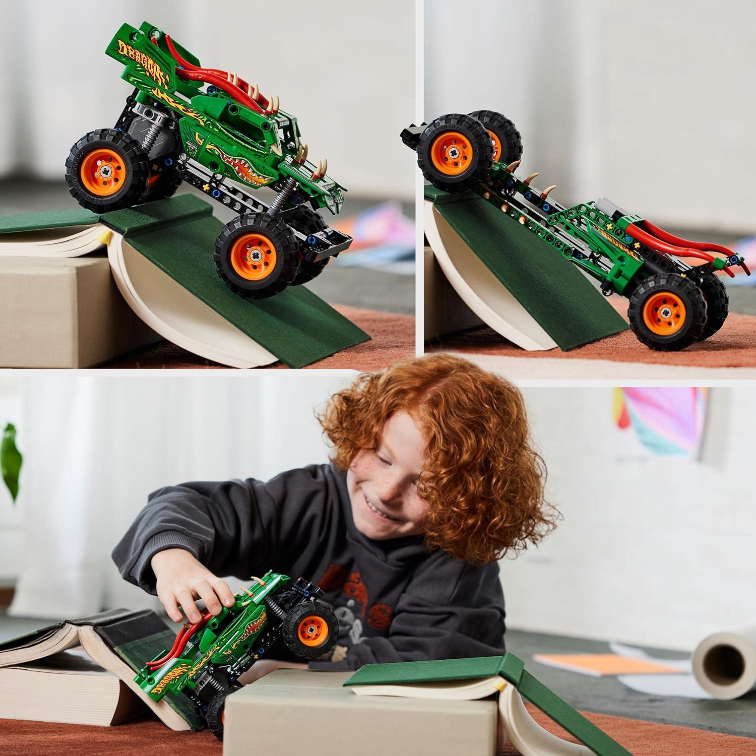 LEGO Technic 42149 Monster Jam Dragon - LEGO Speed Build Review 