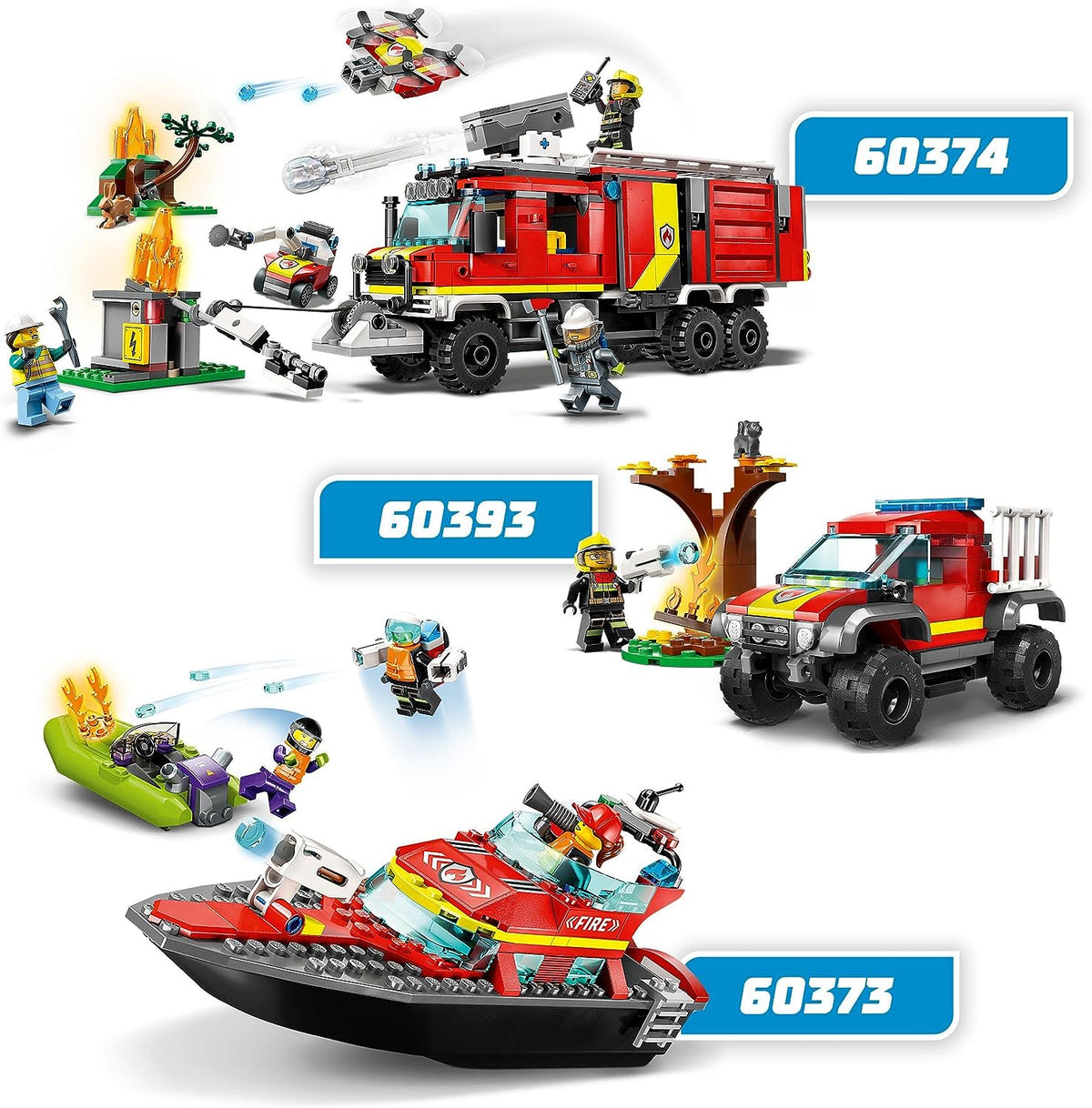 LEGO City Fire Rescue Boat Toy Building Set