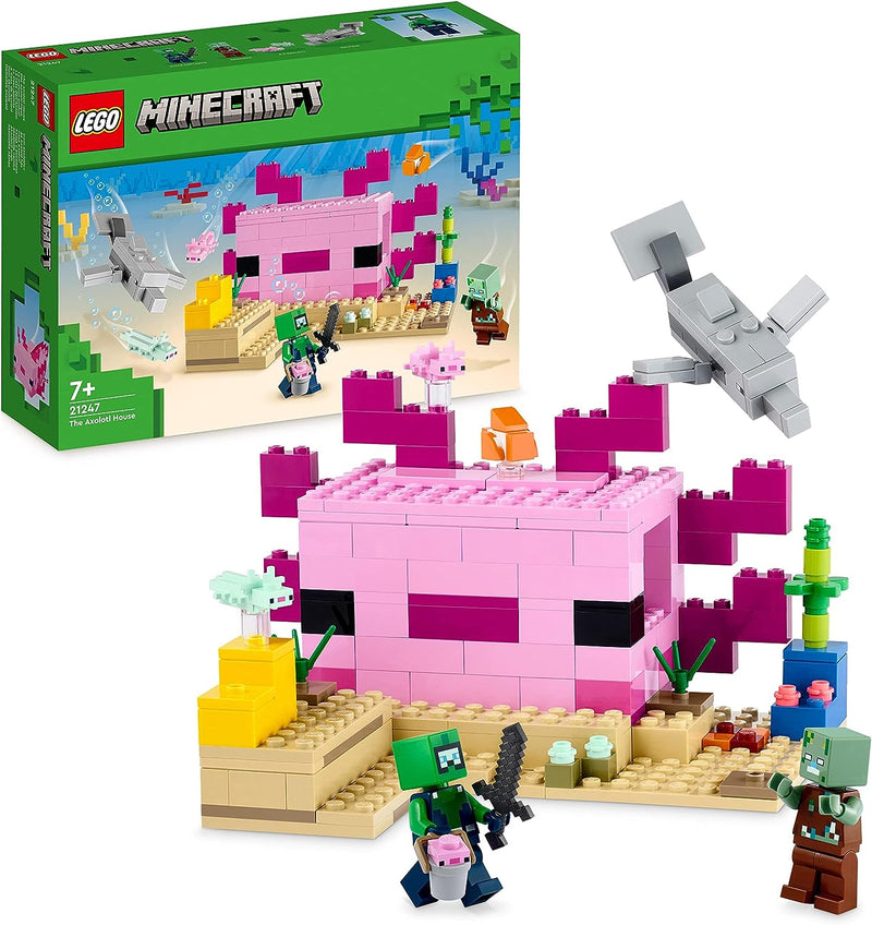 LEGO Minecraft 21247 The Axolotl House Underwater Set