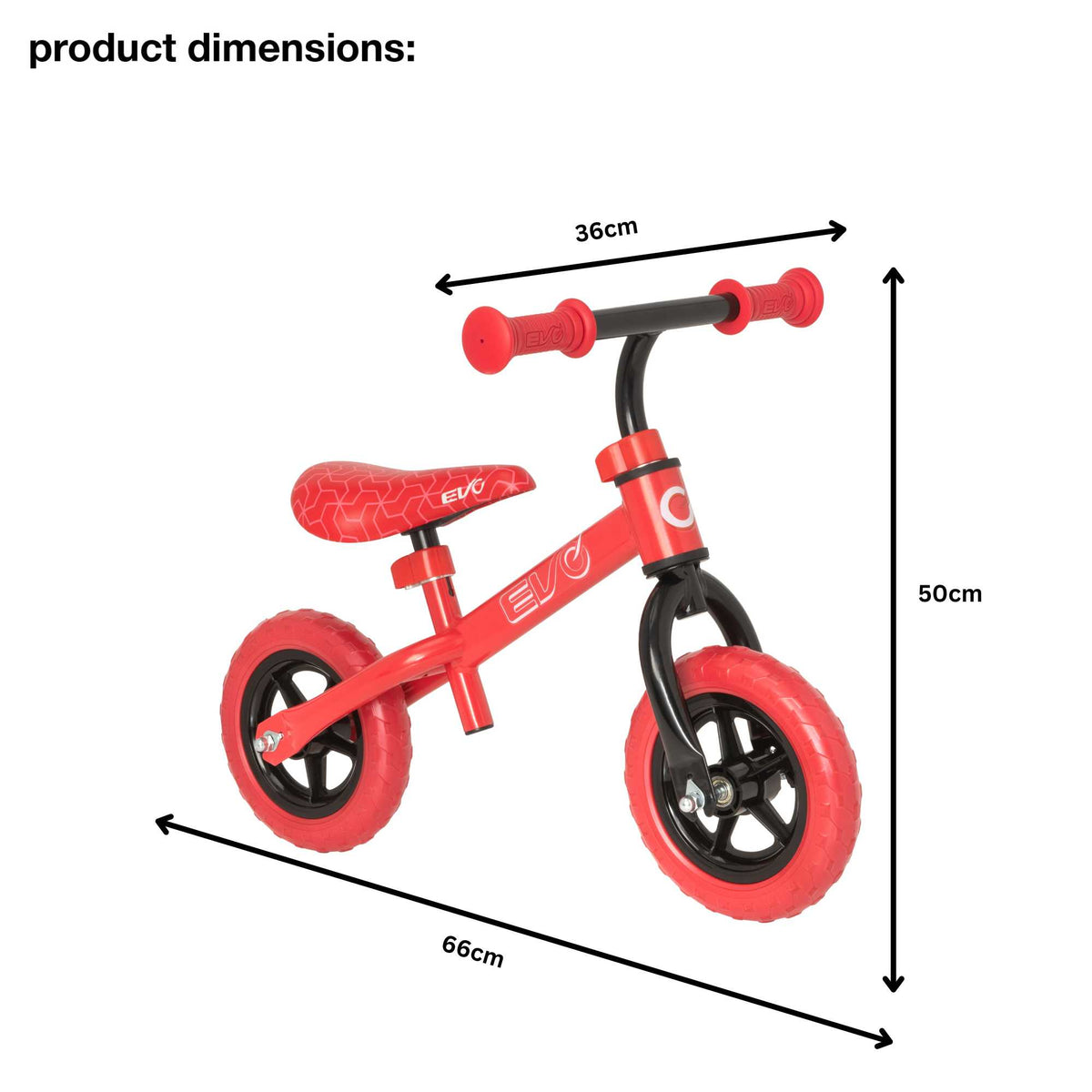 EVO 8&quot; Balance Training Bike - Red Balance Bike