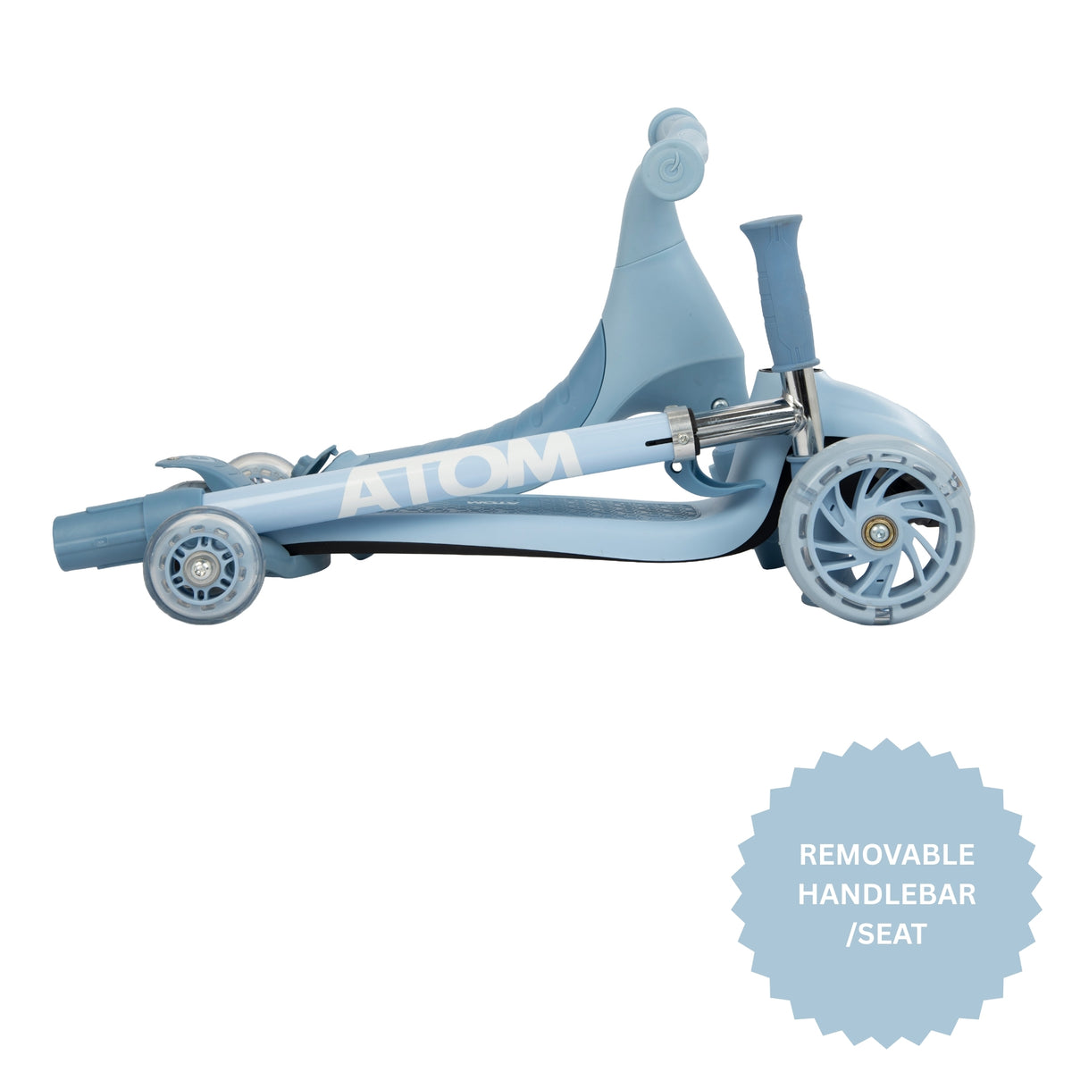 ATOM 4-in-1 Evolve Children Scooter Ride-On - Blue Scooters