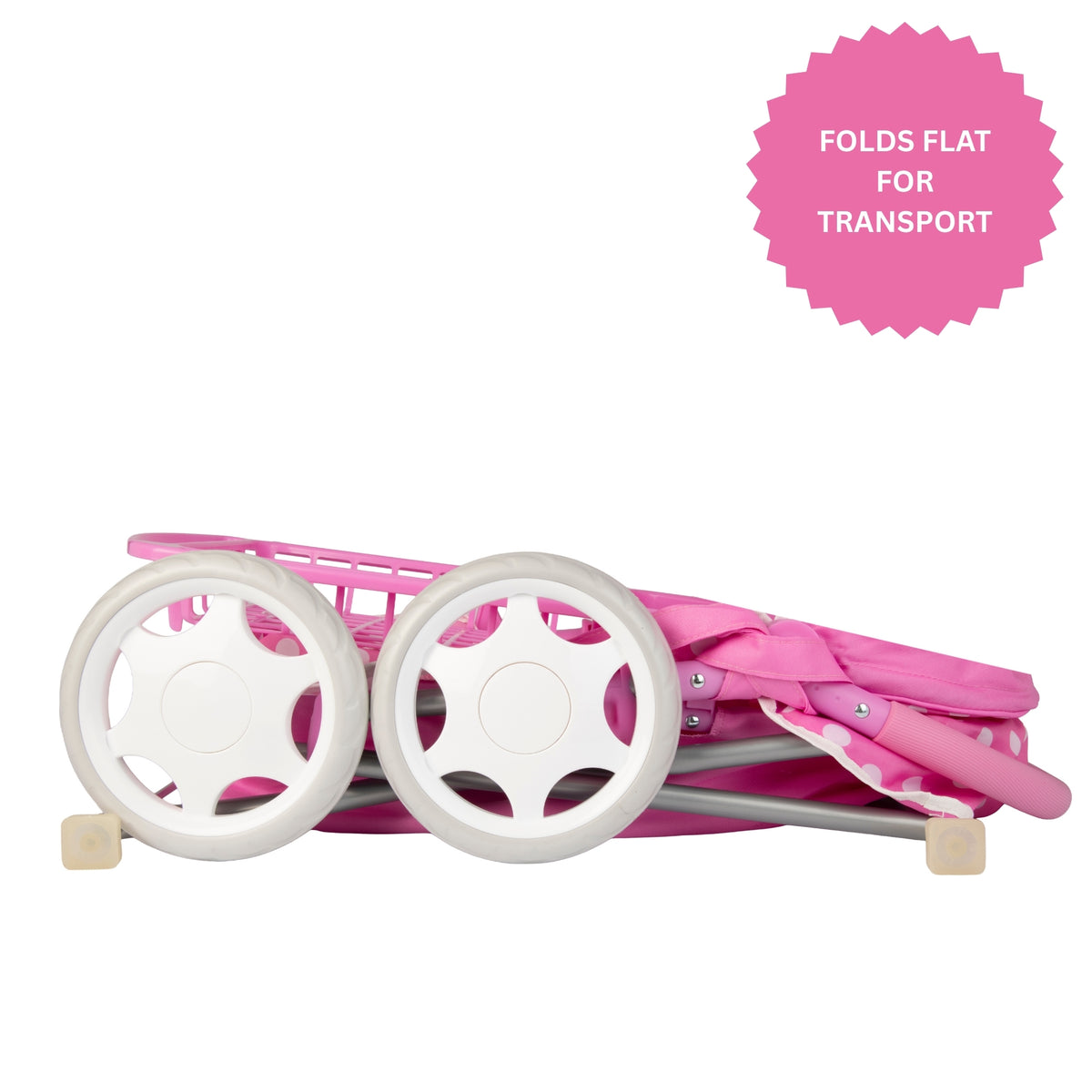 Dolly Tots Cherish Pram - Pink