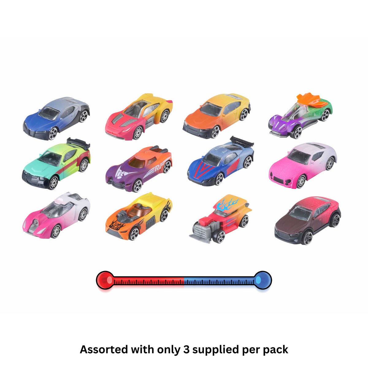 Teamsterz 3 Pack of Colour Changing Cars, featuring cars that change color with water, perfect for kids&#39; imaginative play and educational fun.