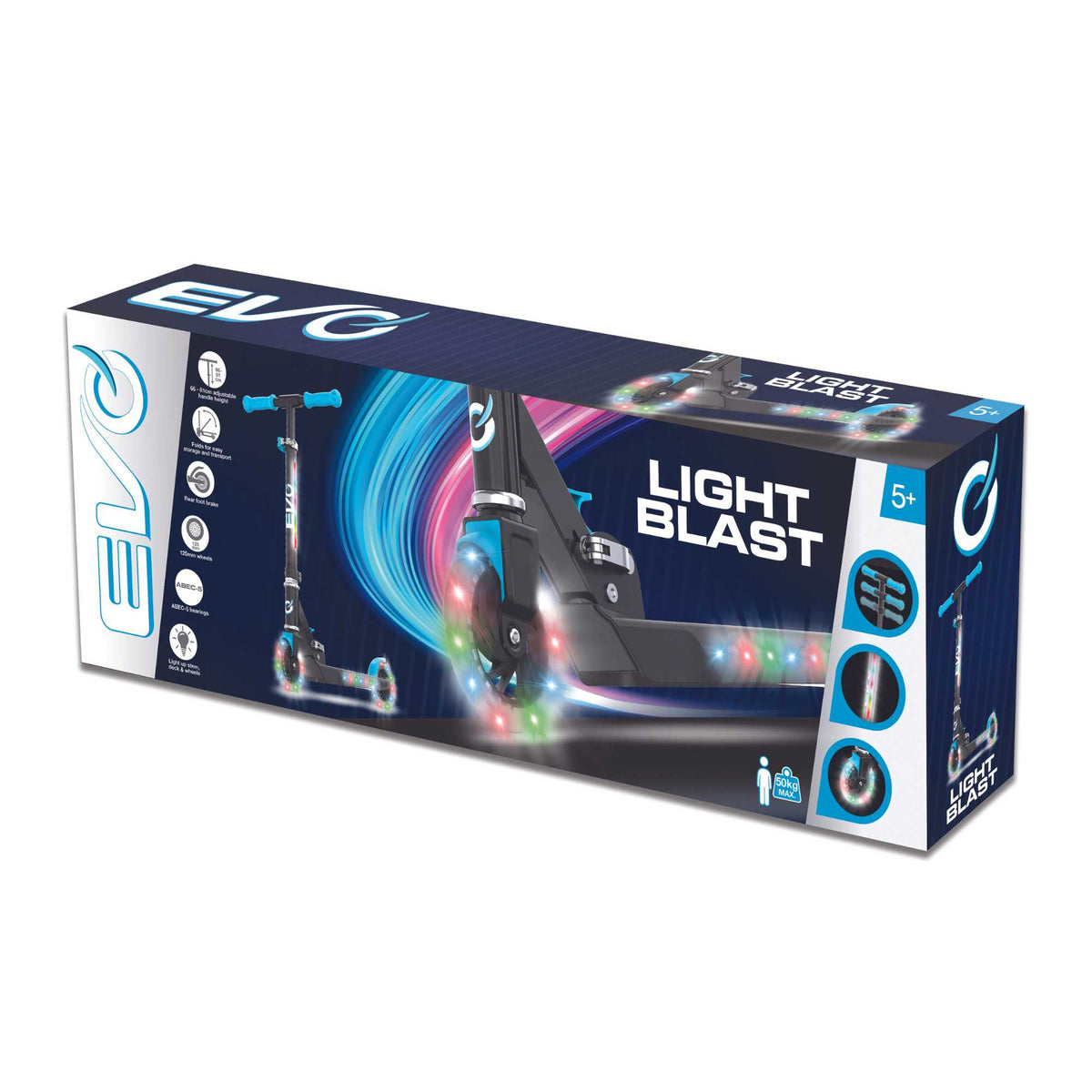 EVO Light Up Light Blast Scooter - Baby Blue Scooters
