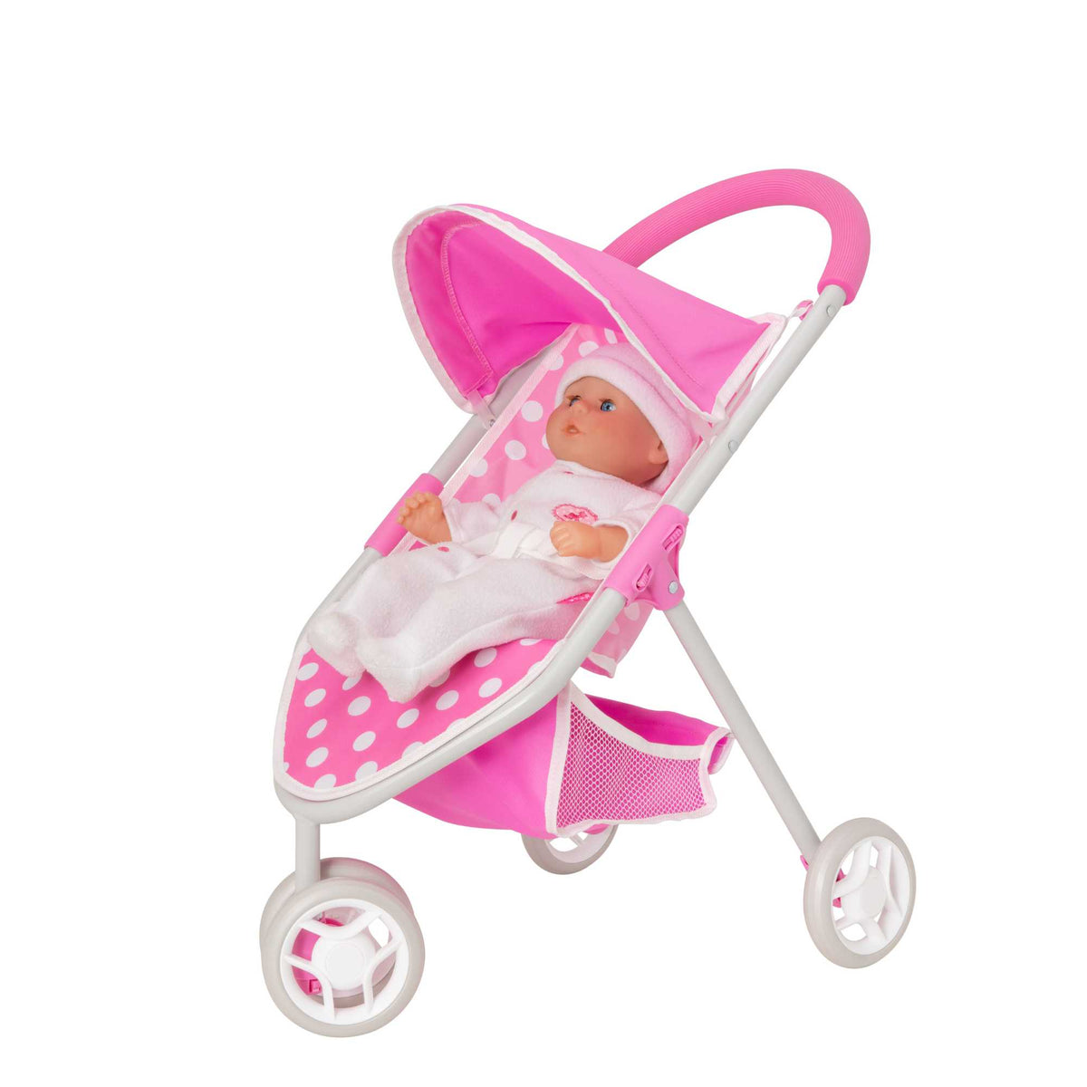 Dolly Tots Jogger Dolls Pram - Sporty and Functional Toy Pram for Dolls, Ideal for Active Play