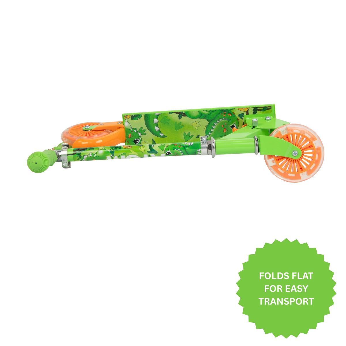 ATOM Light Up Inline Childrens Scooter - Dinosaur
