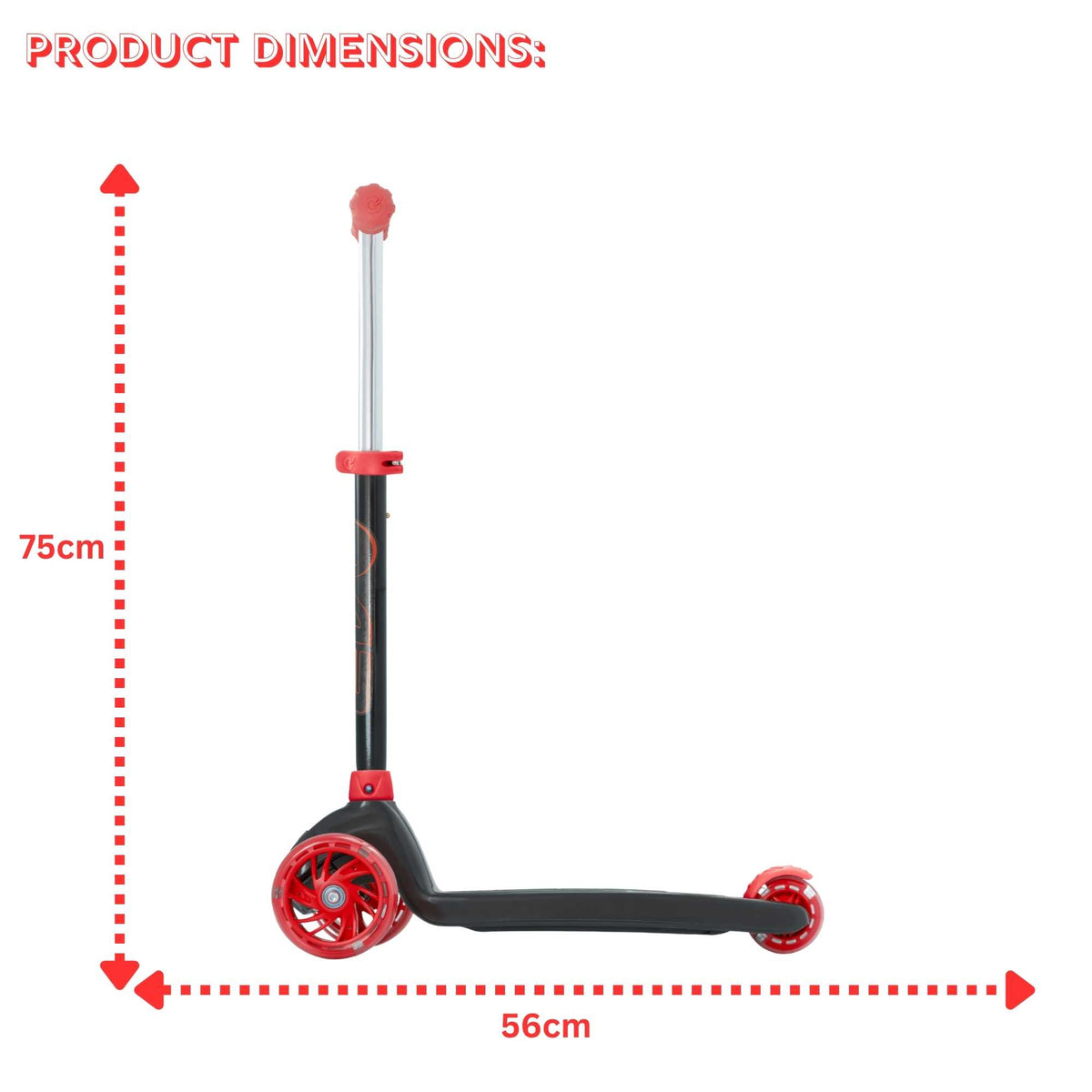 EVO Eclipse Light Up Scooter - Red