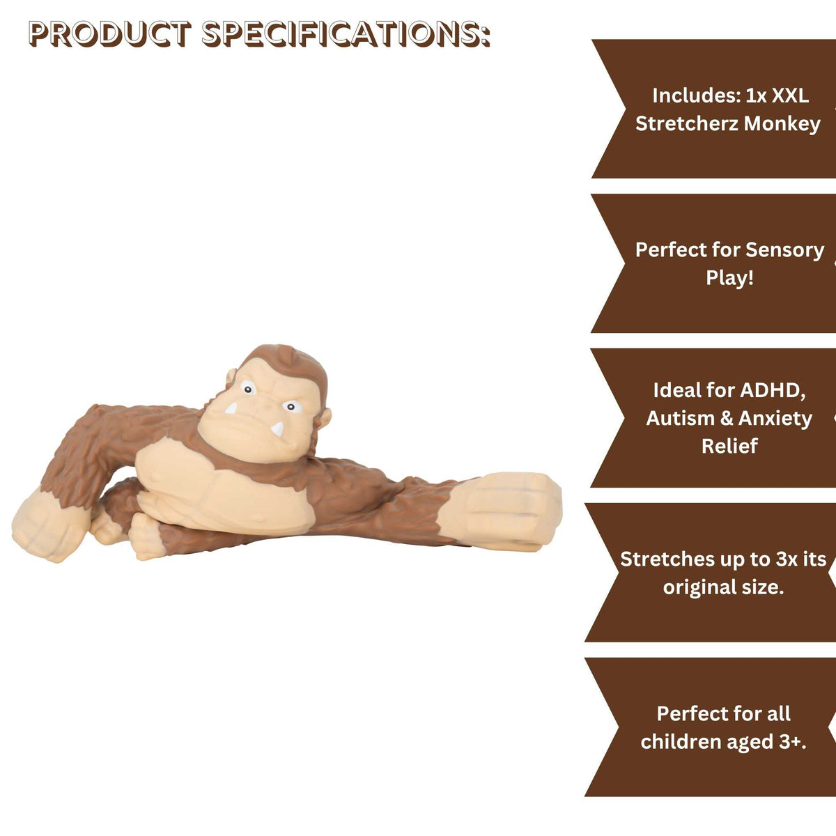 Stretcherz XXL Monkee Stretchy Toy Sensory Toys