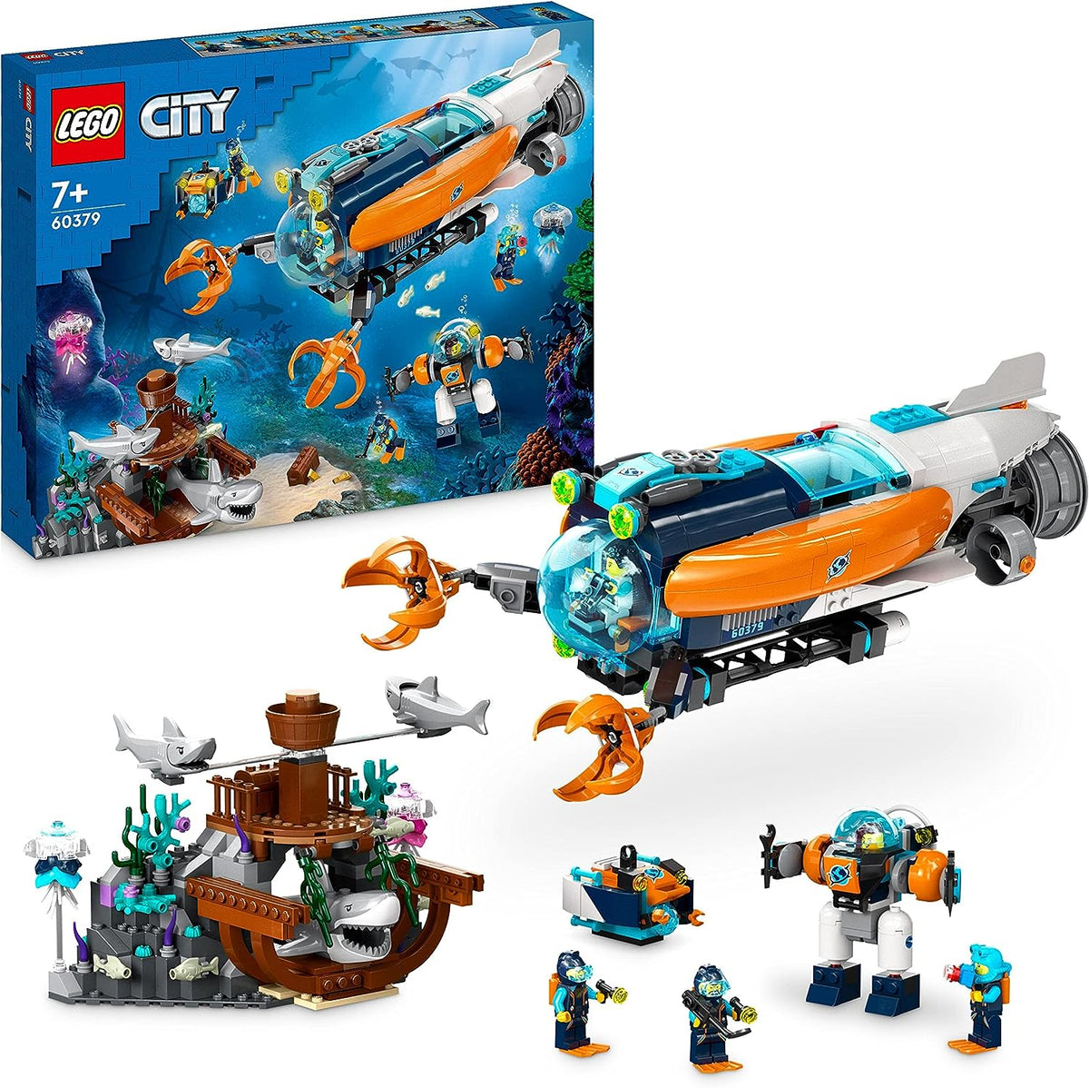 LEGO City Deep-Sea Explorer Submarine Toy Ocean Set