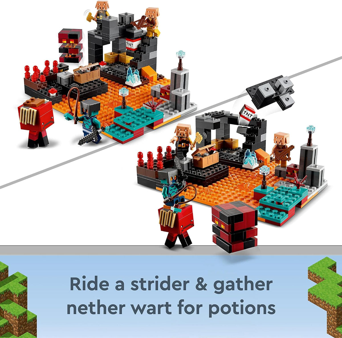 LEGO Minecraft 21185 The Nether Bastion Battle Action Toy