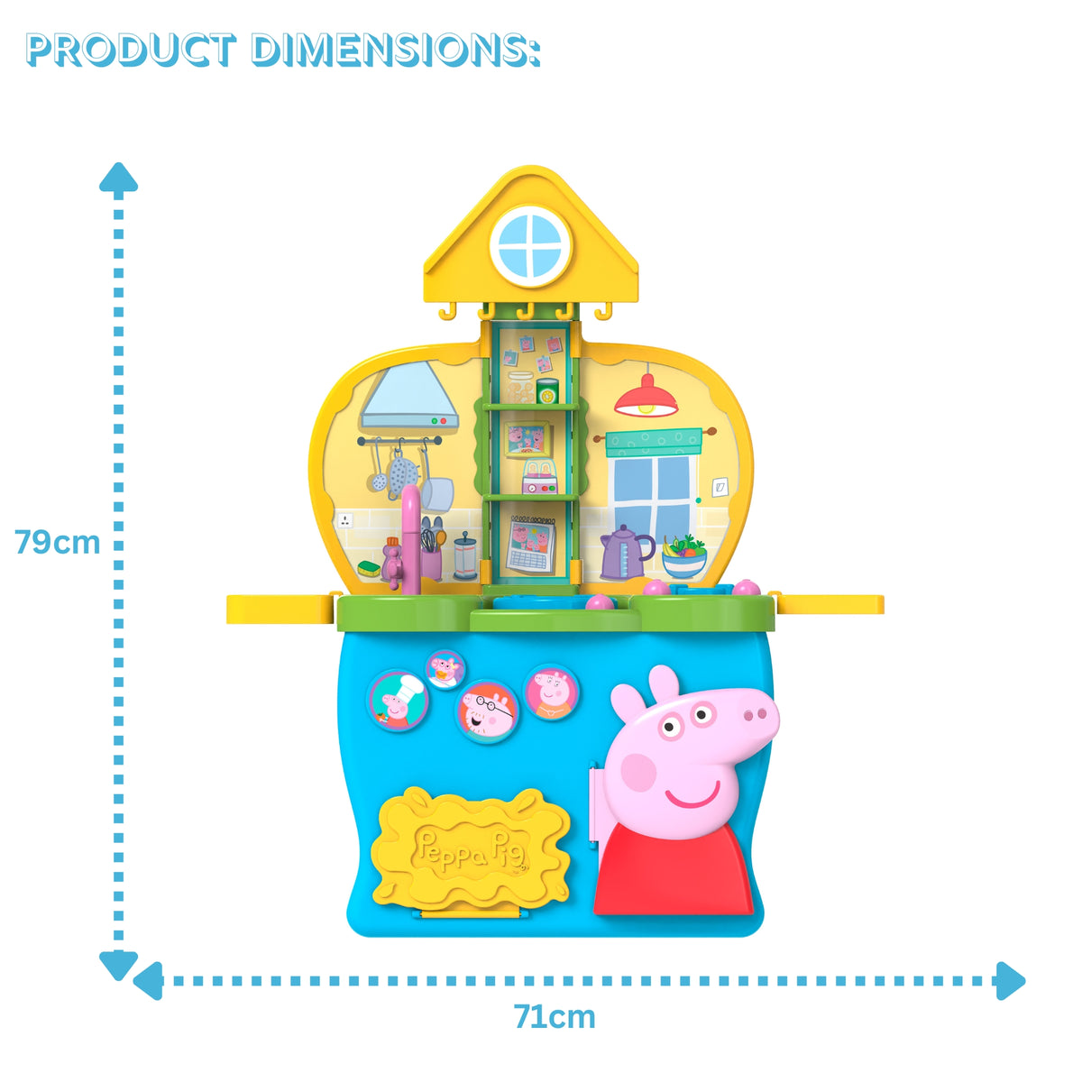 Peppa Pig Kitchen Playset - 19+ Accessories
