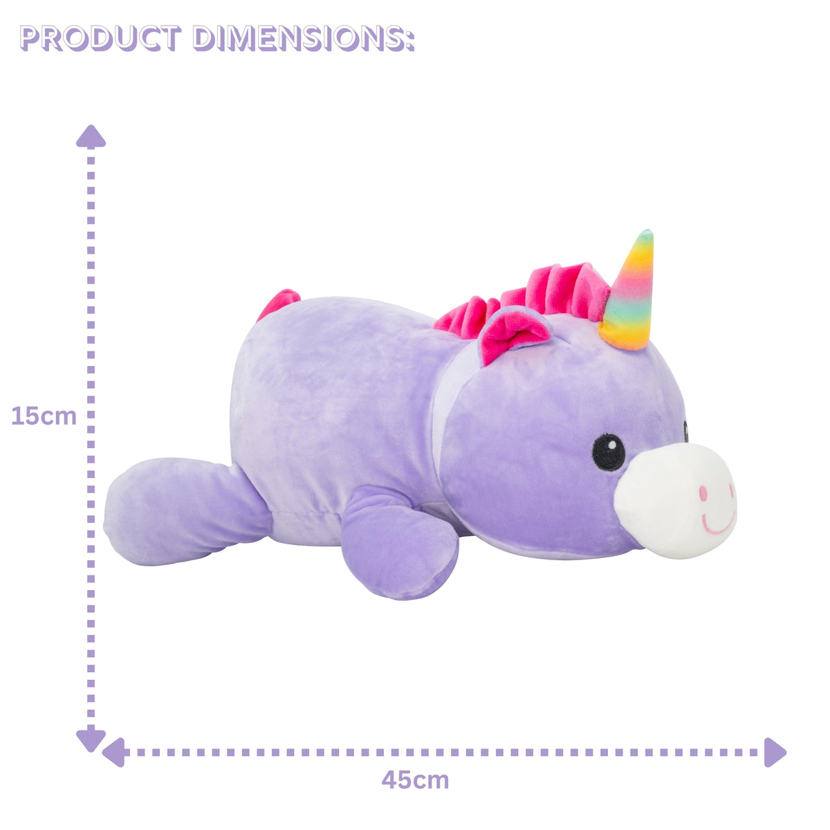 Cosy Cuddles Animal Plush Cushion - Unicorn
