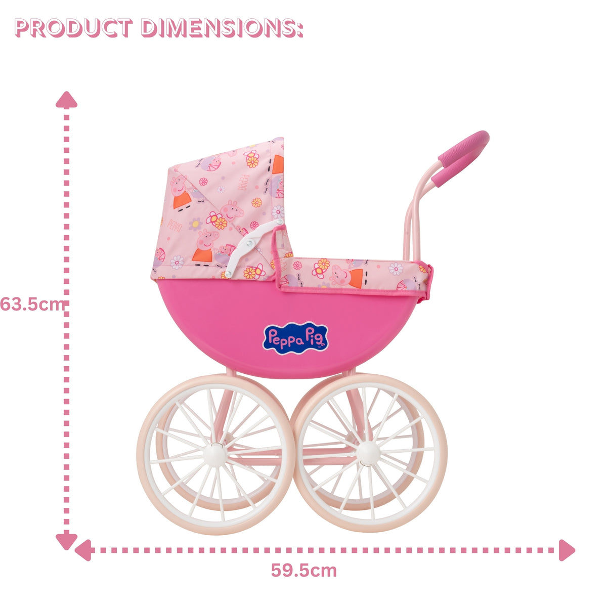 Peppa Pig My First Carriage Dolls Pram Prams