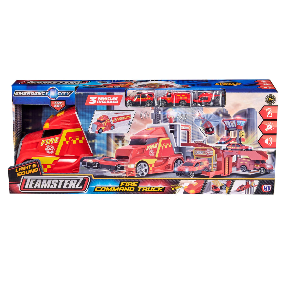 Teamsterz Emergency City Fire Command Play Set Cars &amp; Transporters