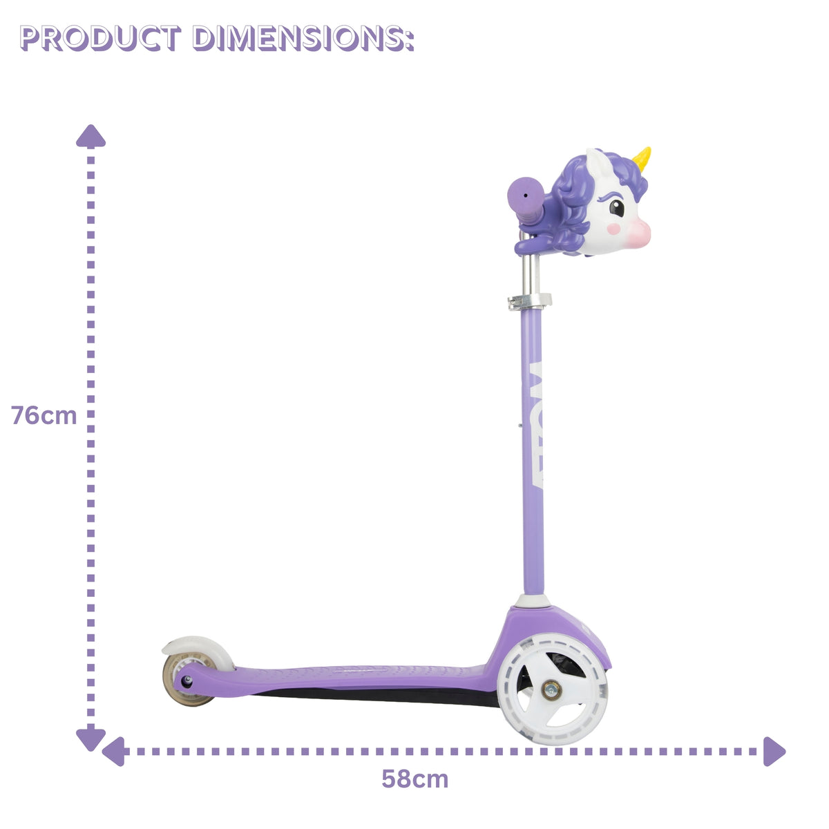 ATOM Light Up Mini Cruiser Scooter - Unicorn Scooters