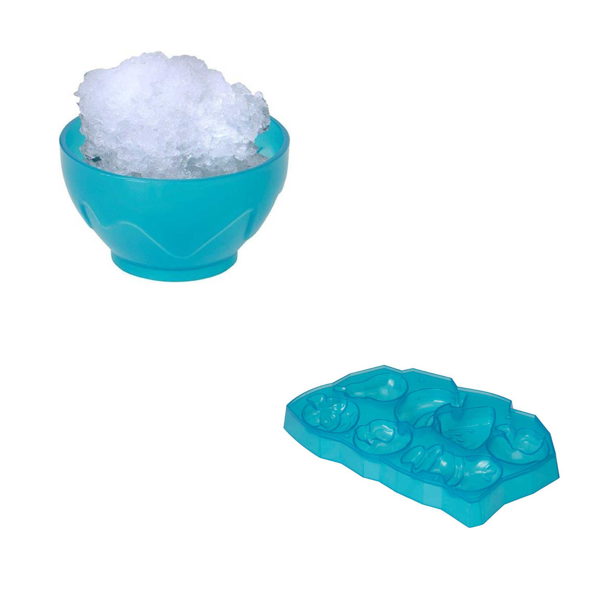 Polar Penguin Ice Maker Toy Set featuring a penguin-shaped ice crusher, ice lolly moulds, ice cube tray, and a bottle for syrups. Perfect for kids, this fun and educational set allows them to create delicious frozen treats, promoting creativity and learning about the science of freezing. 