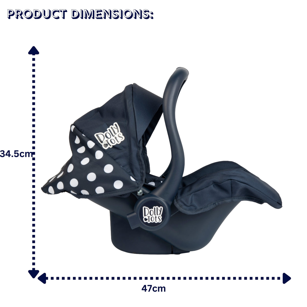 Dolly Tots Dolls Car Seat - Navy