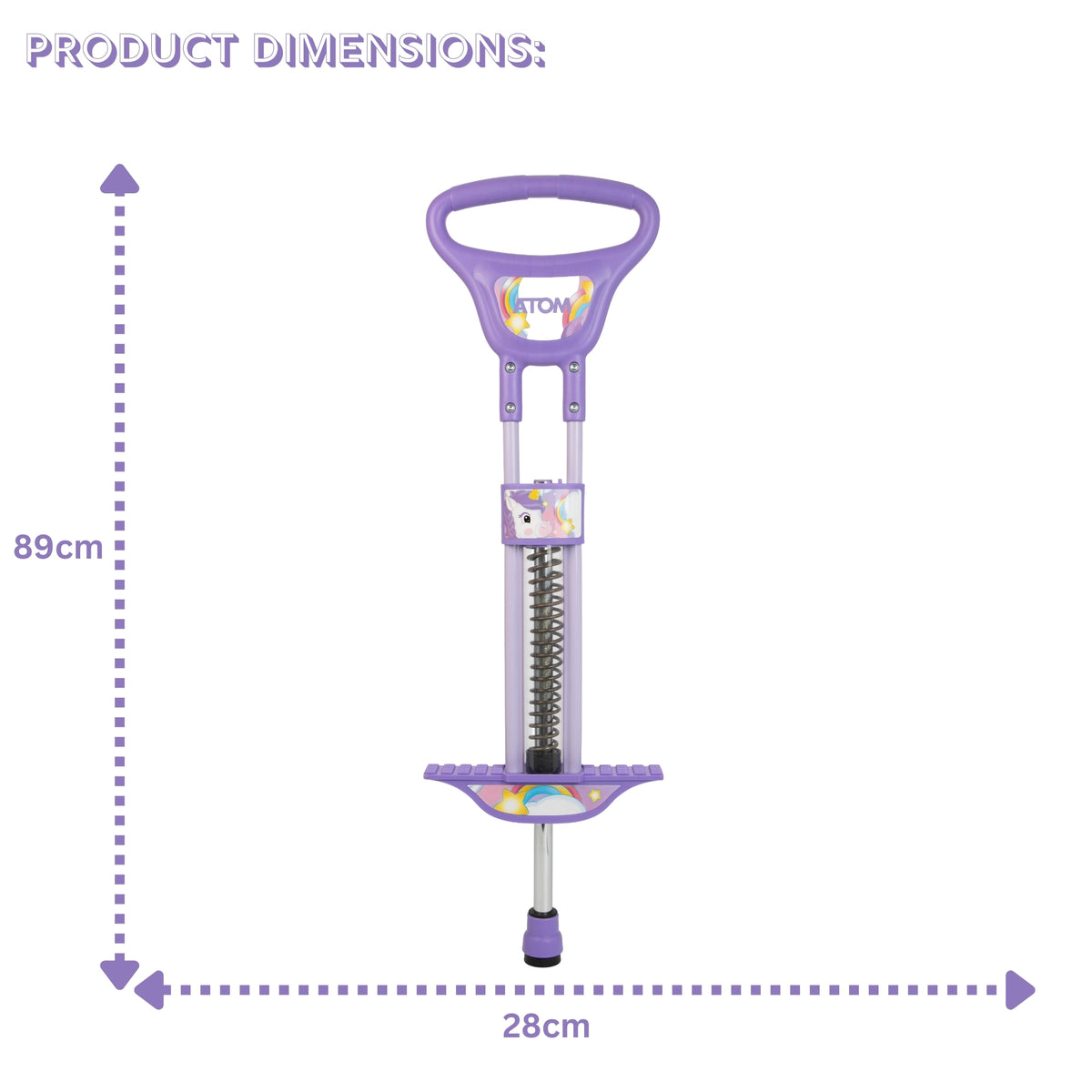 ATOM Light-Up Pogo Stick - Unicorn Garden Toys &amp; Games
