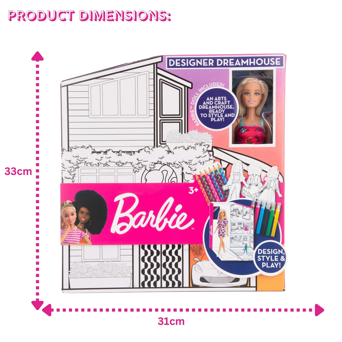 Barbie Designer Dream House &amp; Doll Craft Kits