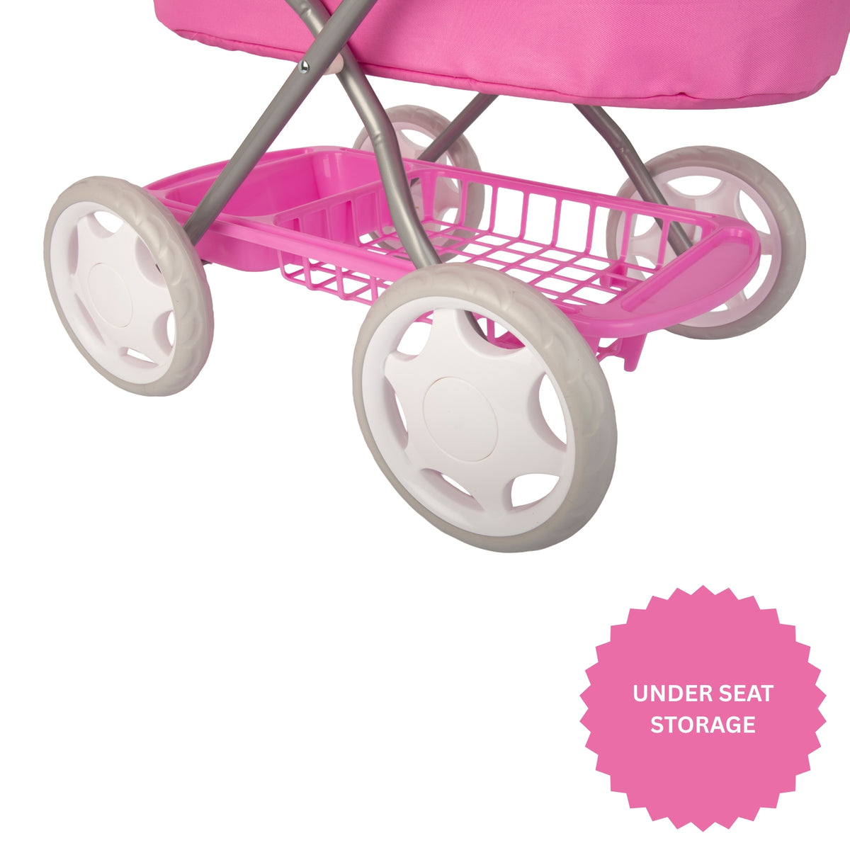 Dolly Tots Cherish Pram - Pink