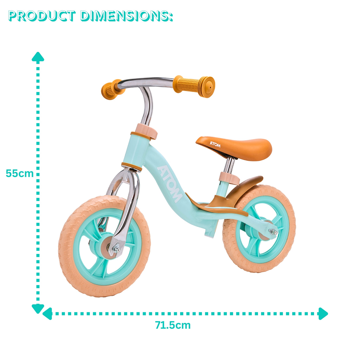 ATOM 10&quot; Glider Balance Bike - Mint Green Balance Bike