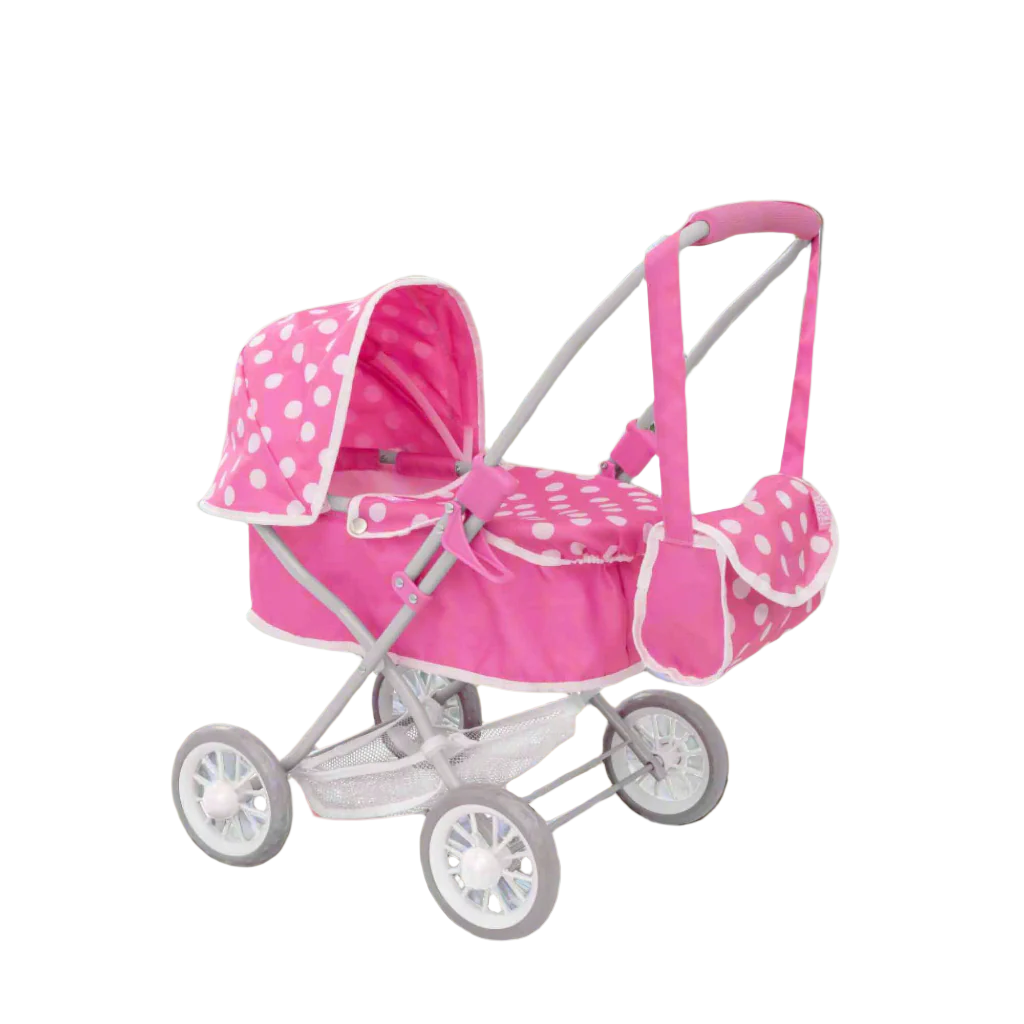 Dolly Tots Cutie Dolls Pram - Adorable and Compact Toy Pram for Dolls