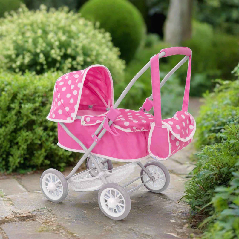 Dolly Tots Cutie Dolls Pram - Adorable and Compact Toy Pram for Dolls