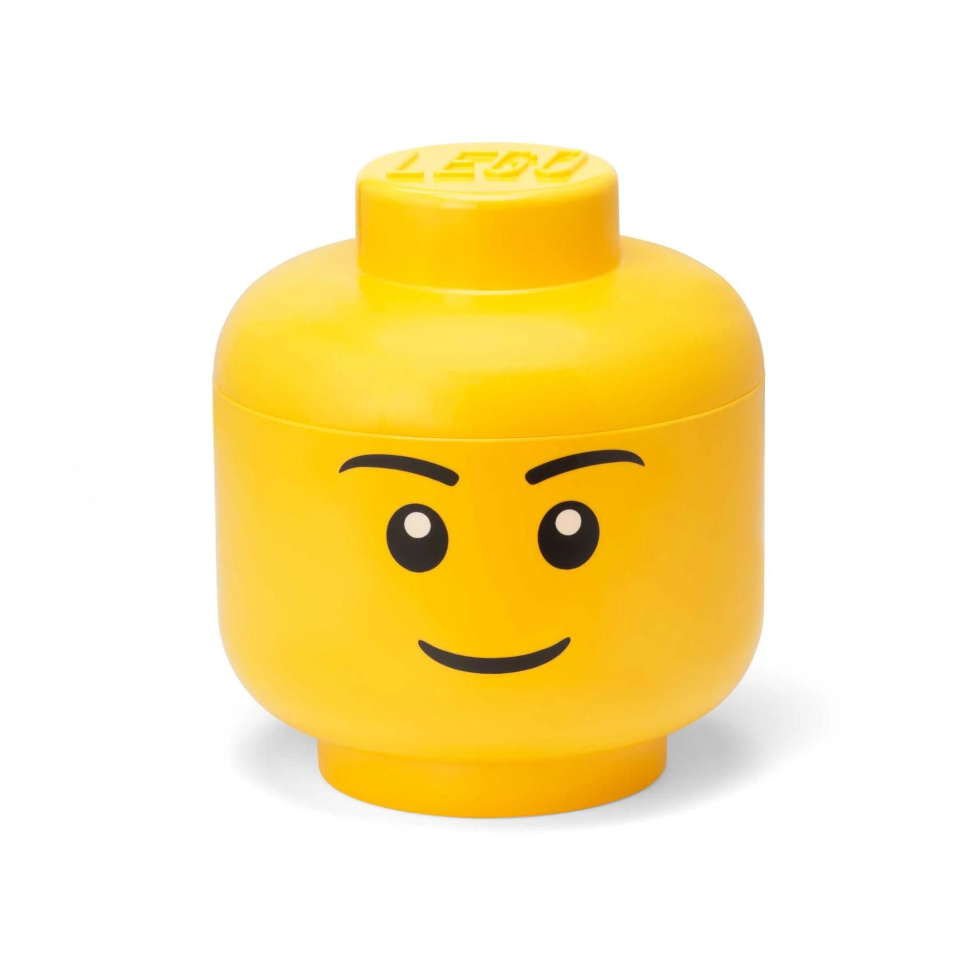 Large LEGO Storage Head - Boy Building Toys