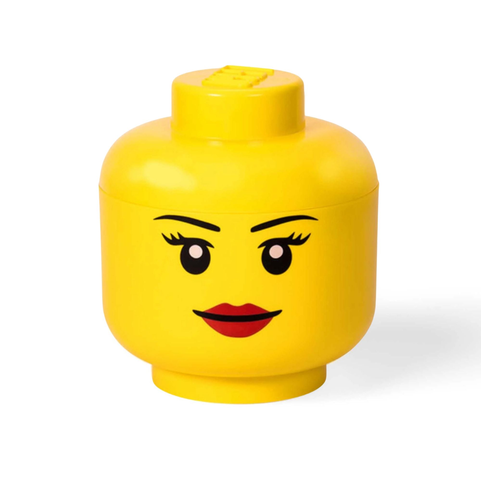 Large LEGO Storage Head - Girl Building Toys