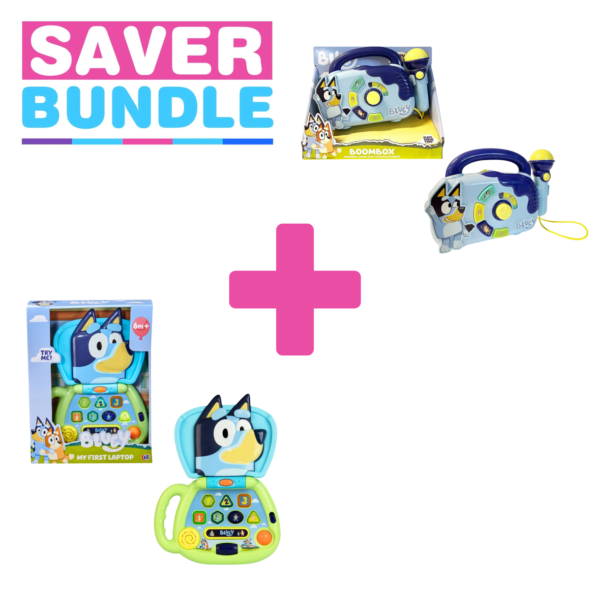 Bluey Laptop &amp; Boombox Saver Bundle
