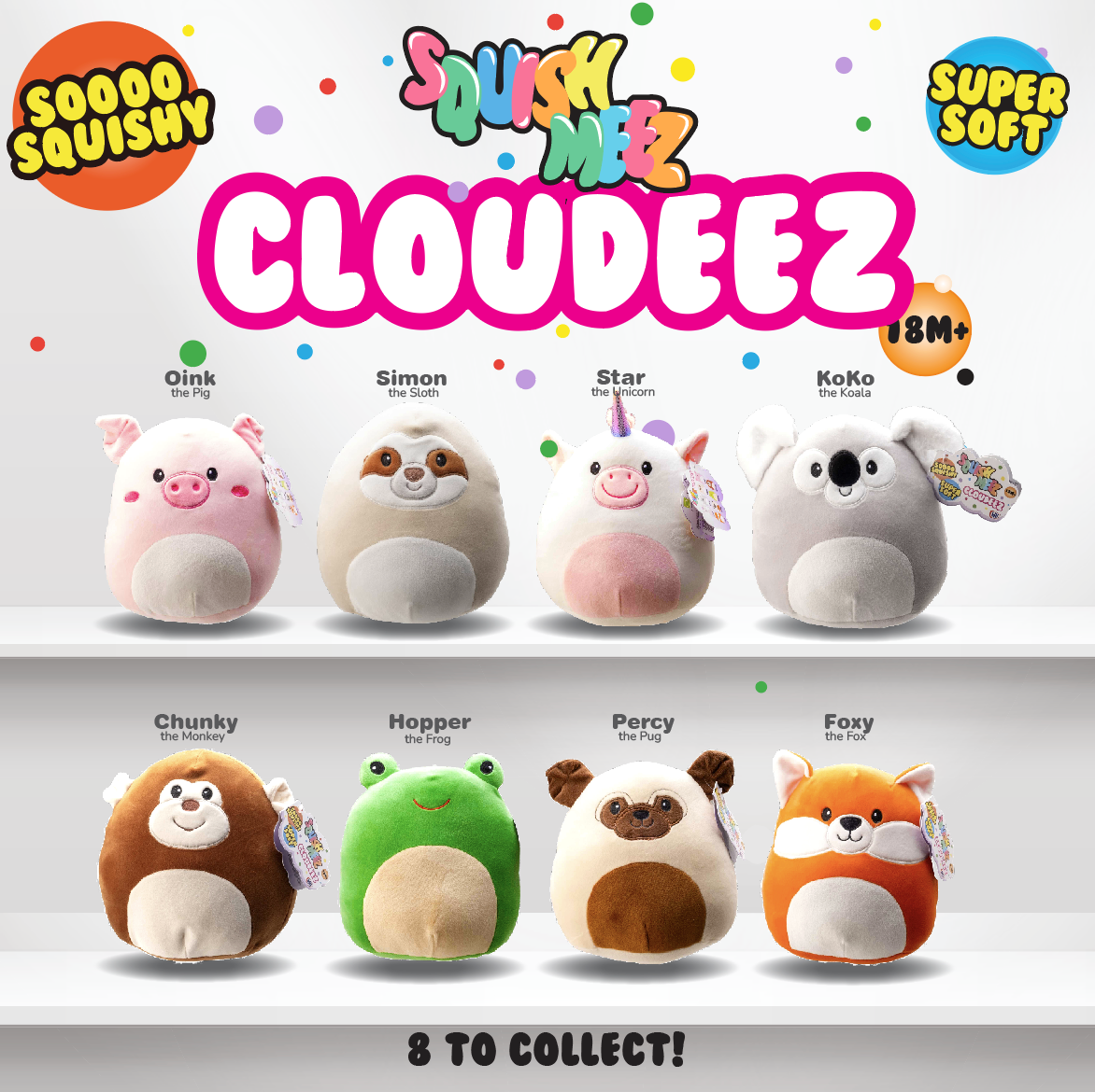Squish Meez Cloudeez 9&#39; Plush Toy | Star