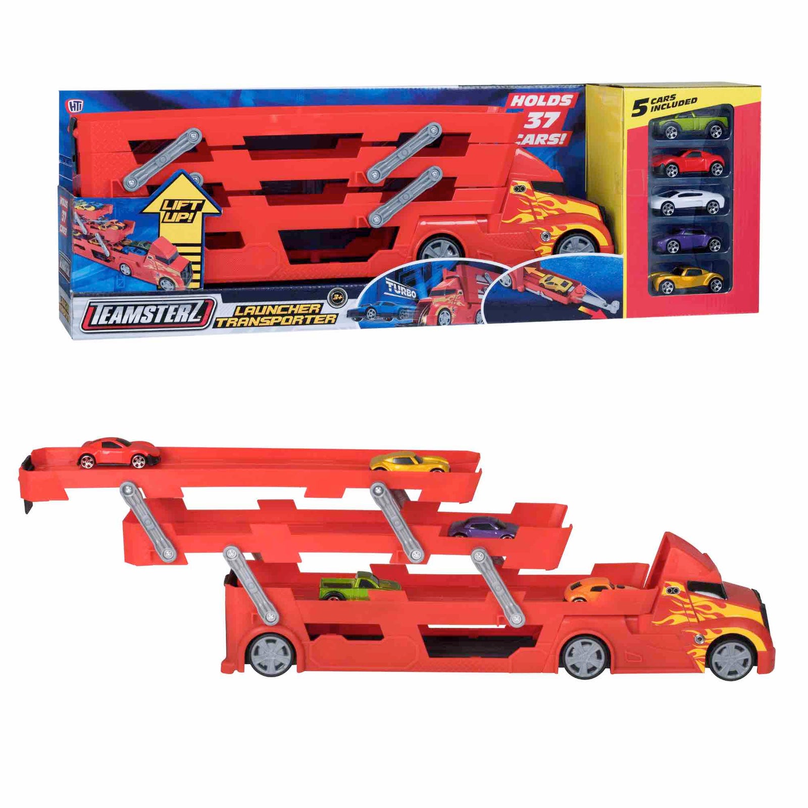 Teamsterz Metro City Launcher Transporter - Includes Five 3" Die-Cast Cars