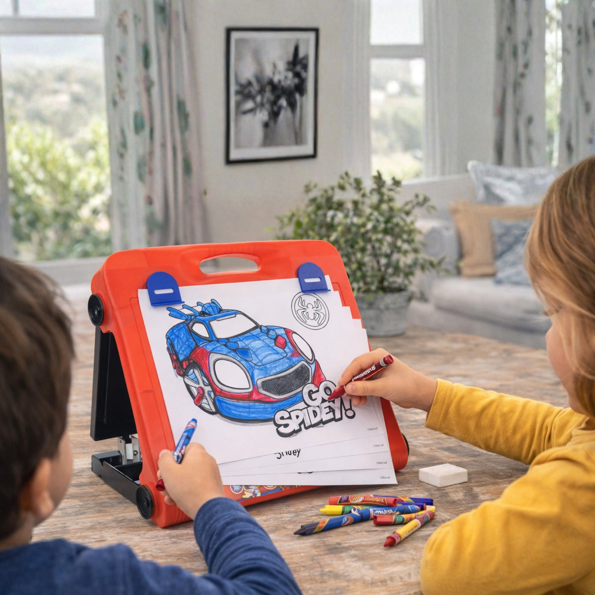 Spidey Travel Easel – Foldable Drawing Board with Accessories