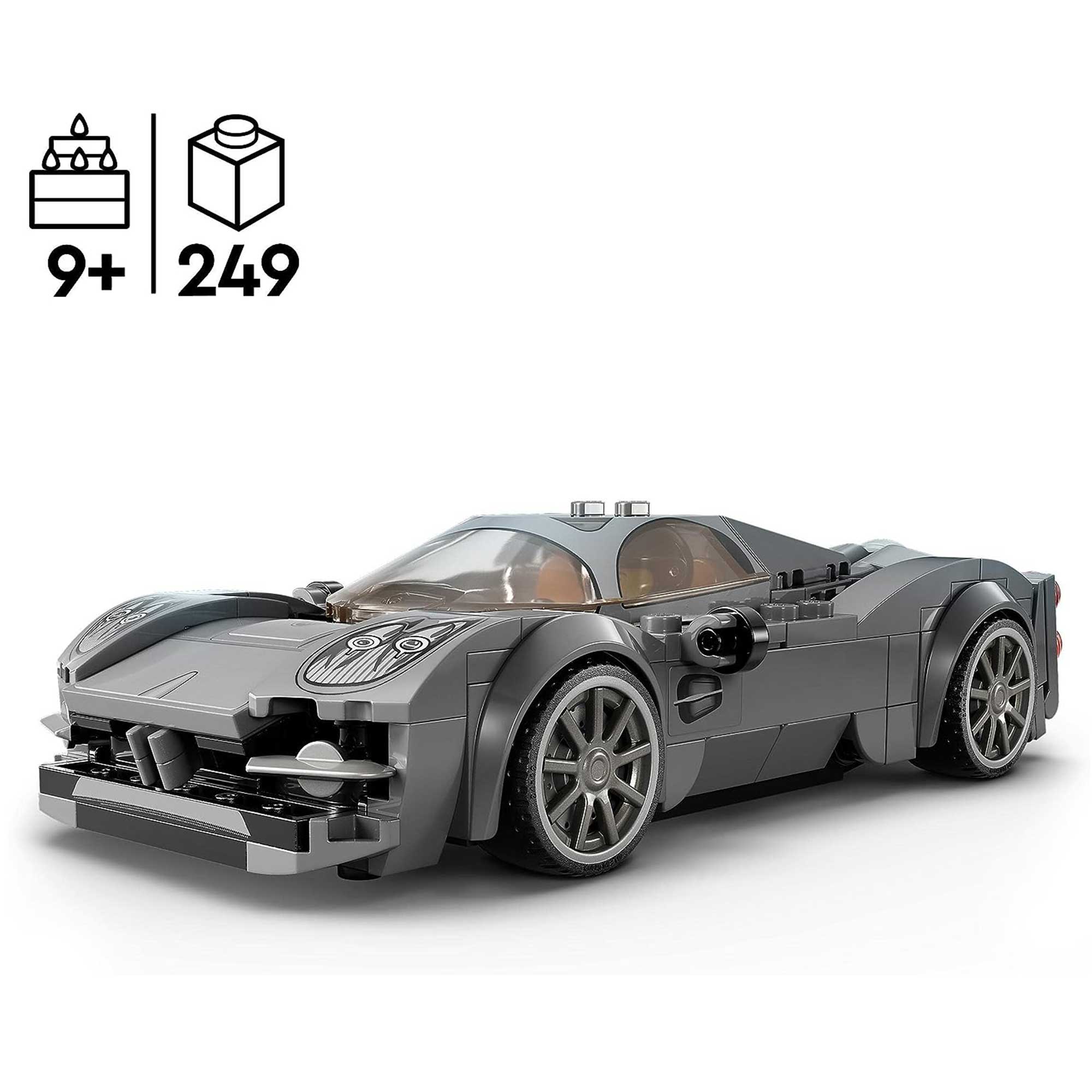 LEGO Speed Champions Pagani Utopia 249 Piece Sports Car Set 76915 Ages 9+