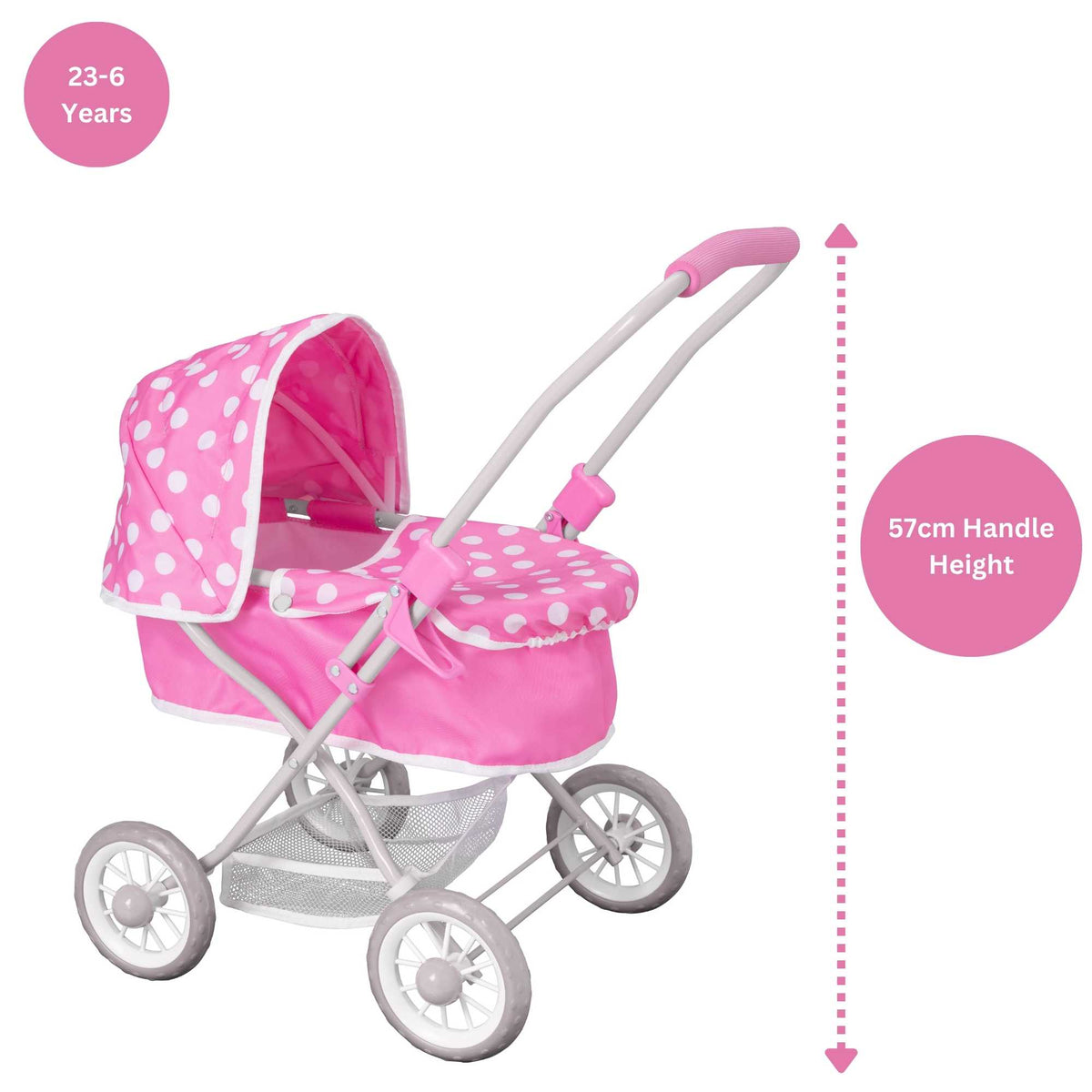 Dolly Tots Cutie Dolls Pram Prams