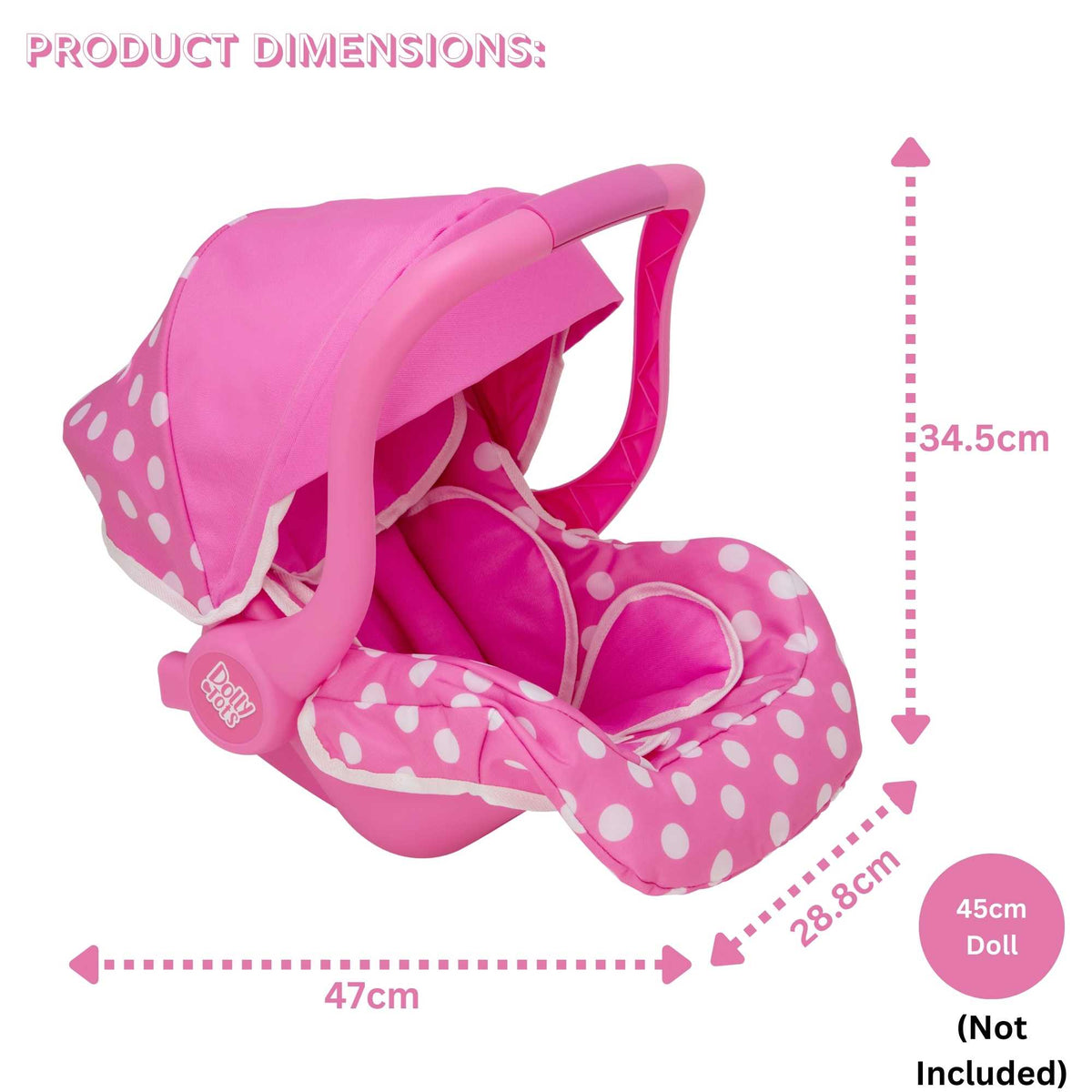 Dolly Tots Dolls Car Seat Dolls Accessories