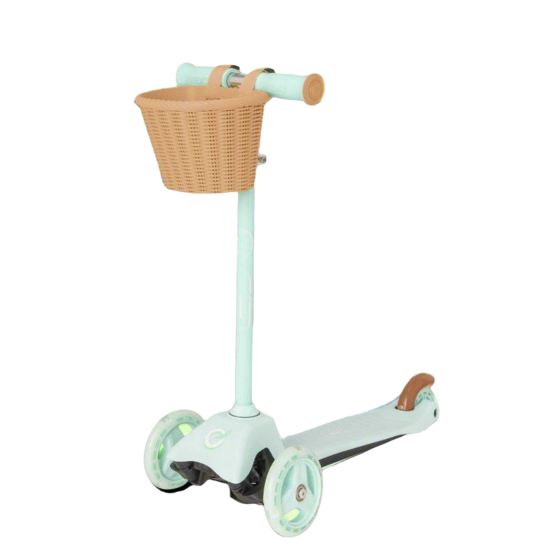 EVO Mini Cruiser Scooter With Basket - Mint Green Scooters