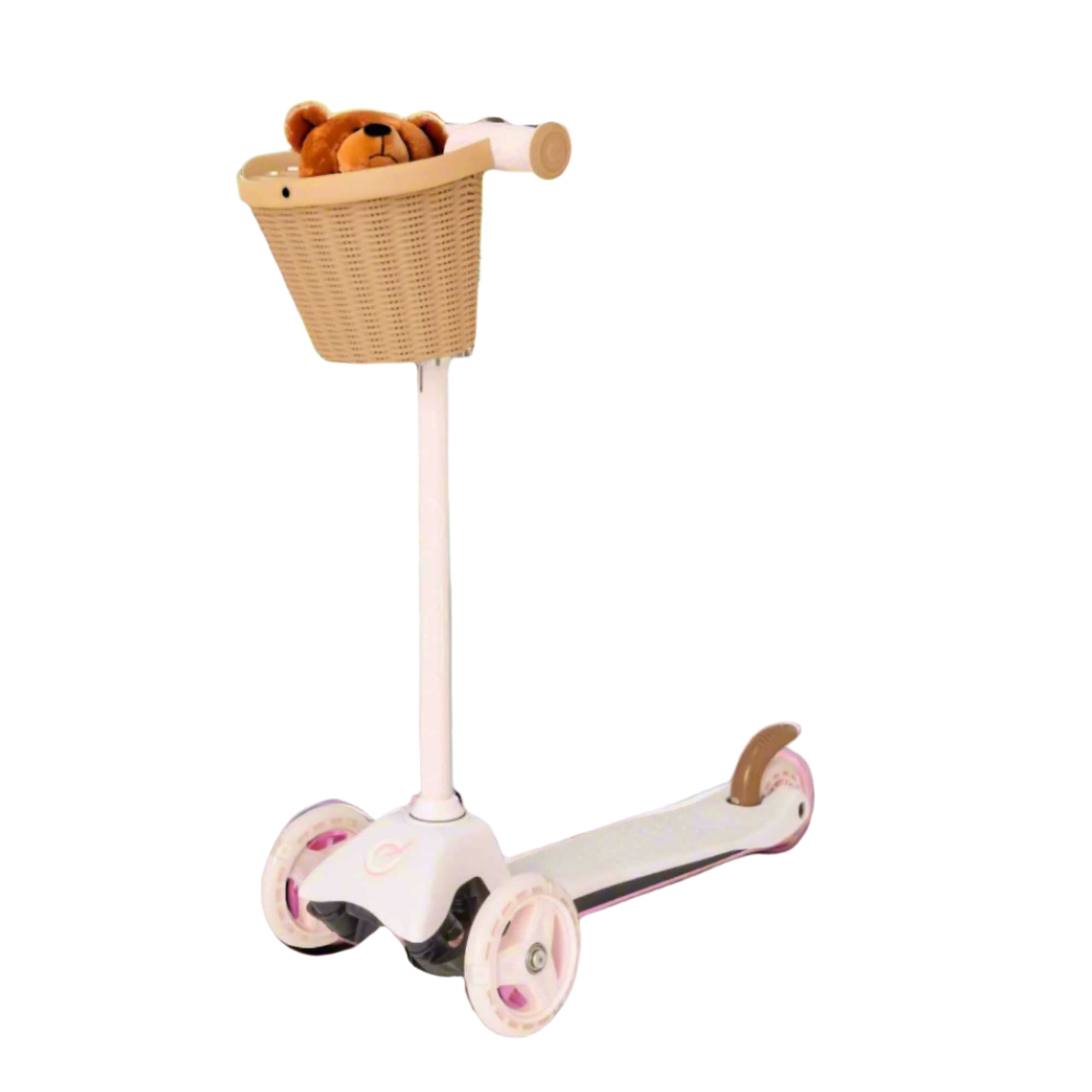 EVO Mini Cruiser Scooter With Basket - Pink Scooters