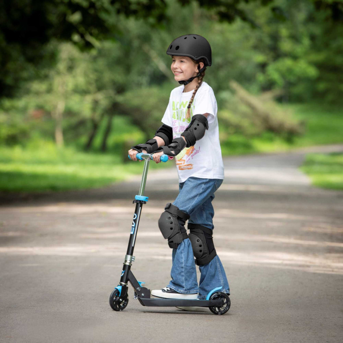 EVO Light Up Light Blast Scooter - Baby Blue Scooters