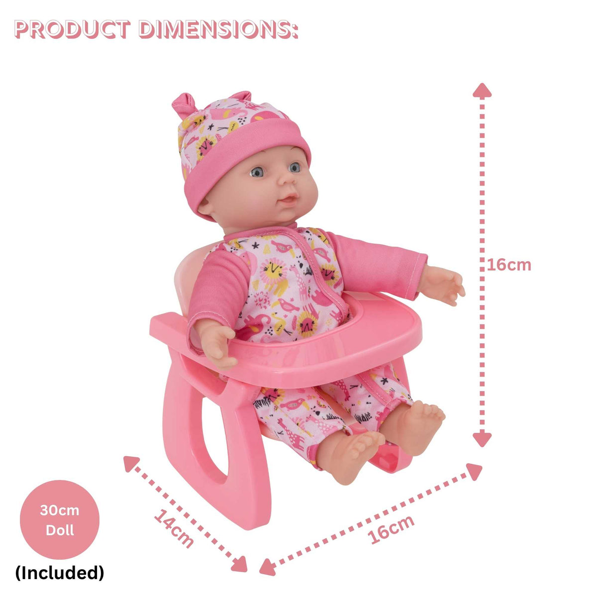 BabyBoo 2-IN-1 Baby Dolls Chair Dolls &amp; Accessories