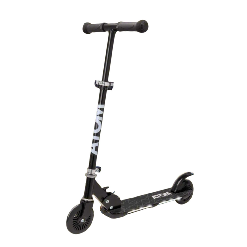 ATOM Light-Up Night Flash Scooter - Black