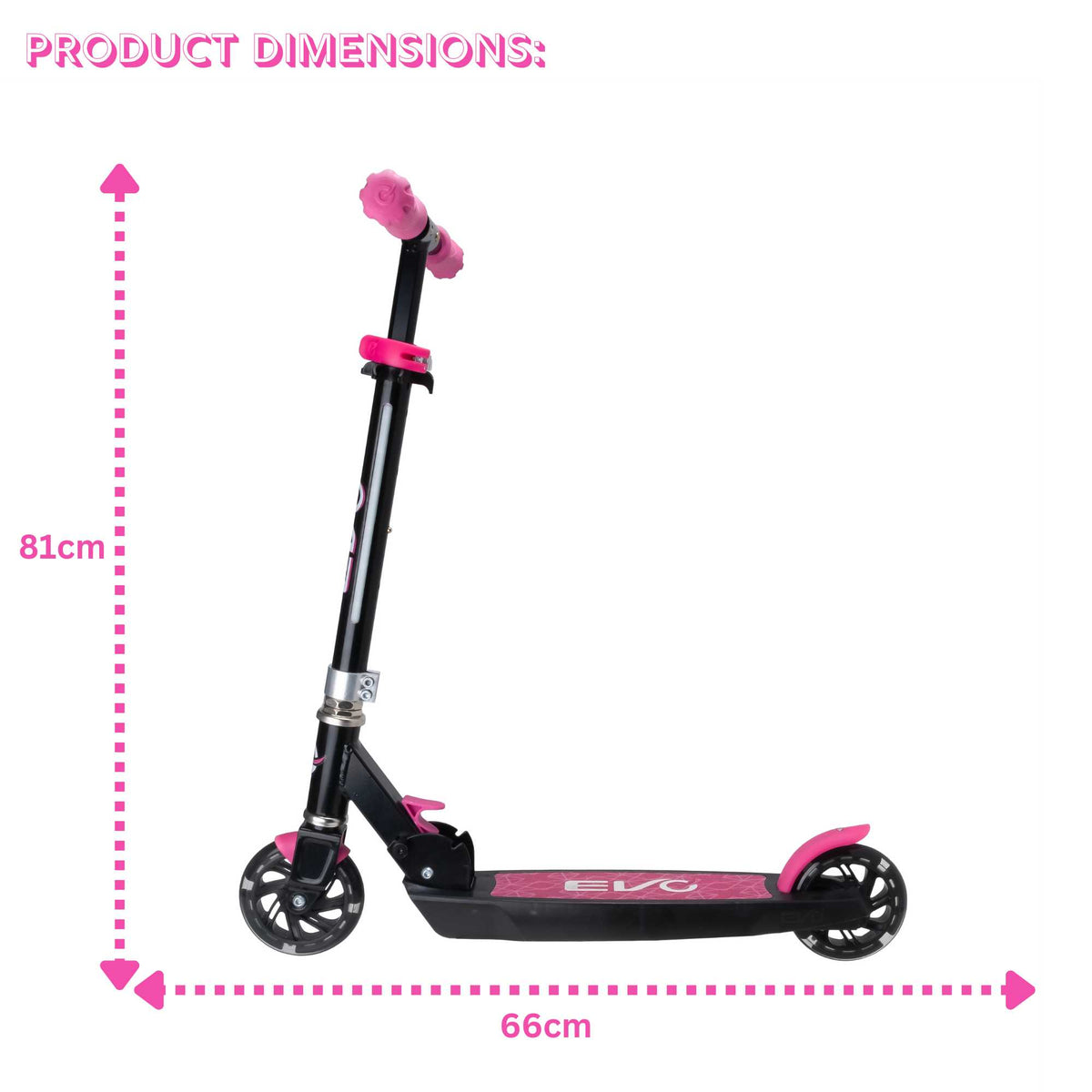 EVO Children&#39;s Light Up Light Blast Scooter for Kids Ages 5 and Up with LED Wheels and Adjustable Handlebar , perfect for enhancing motor skills and outdoor fun.