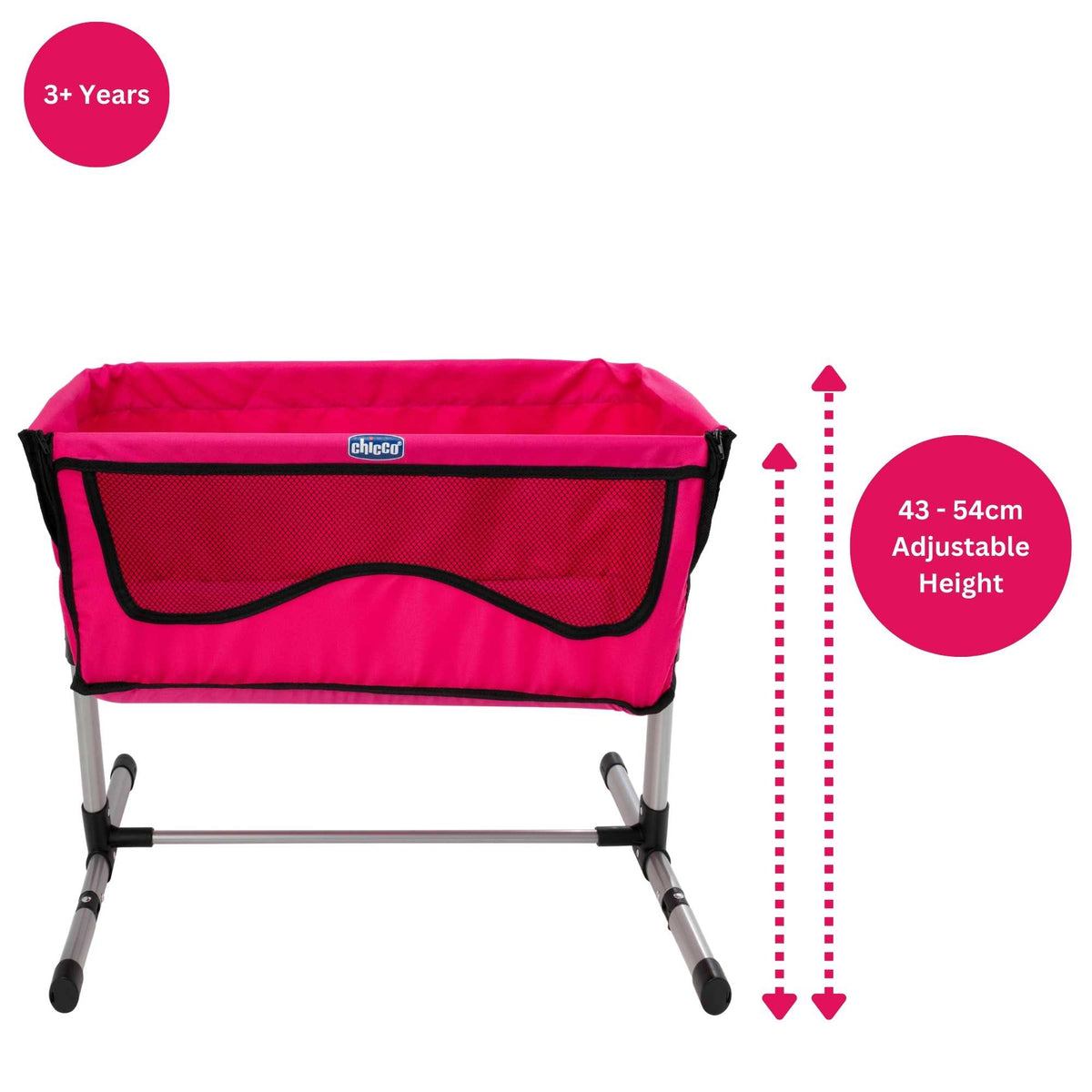 Chicco Next2You Dolls Cot - Pink Dolls Accessories