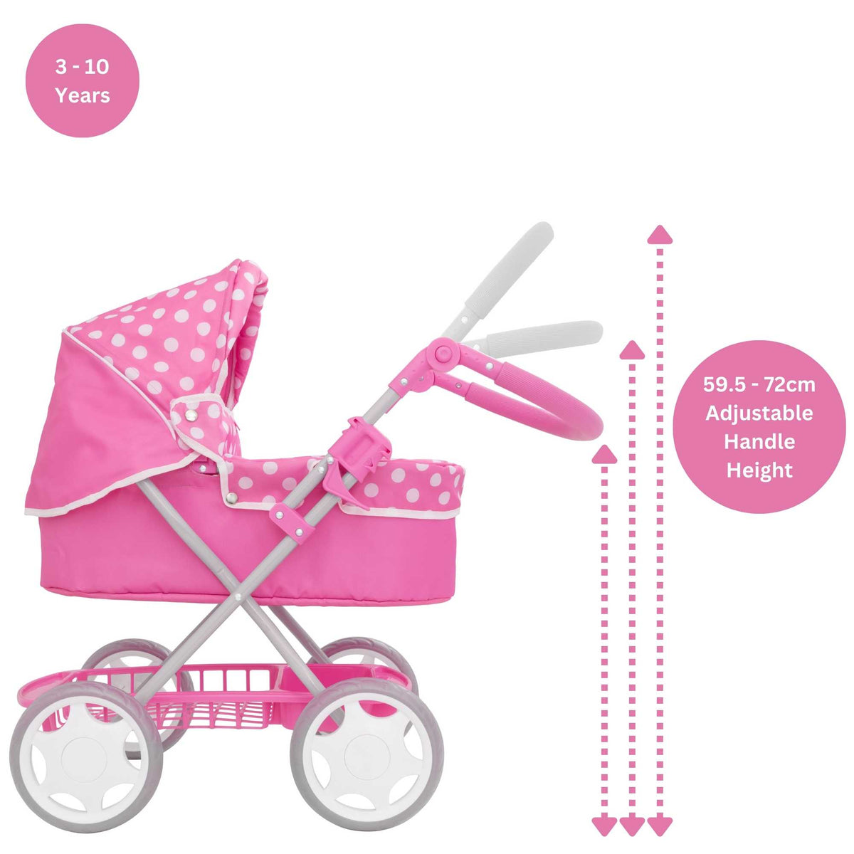 Dolly Tots Junior Dolls Pram Prams