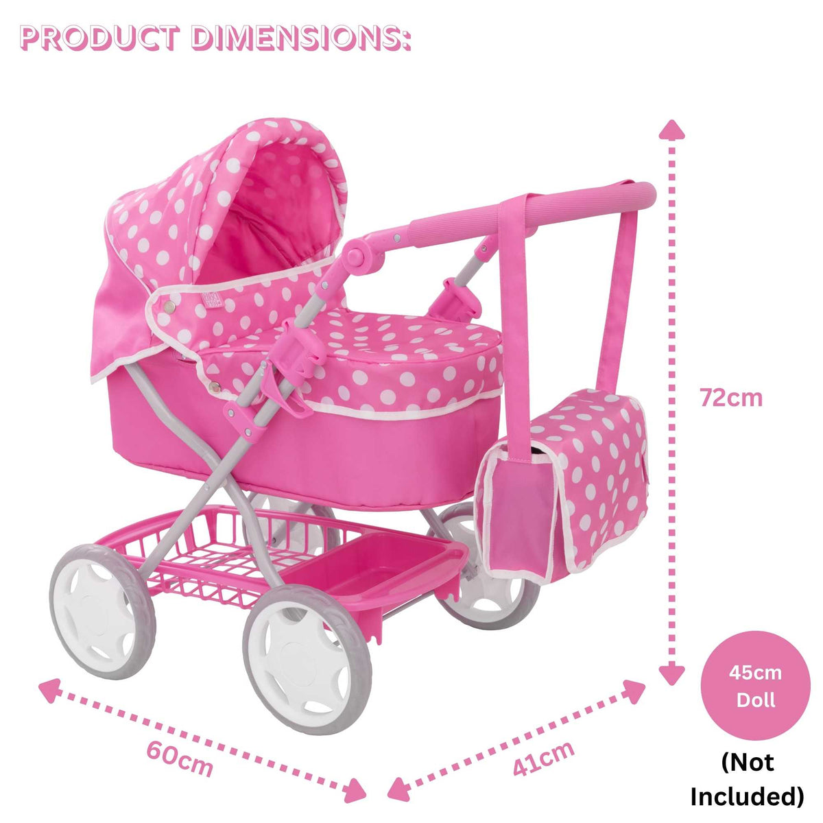 Dolly Tots Junior Dolls Pram Prams