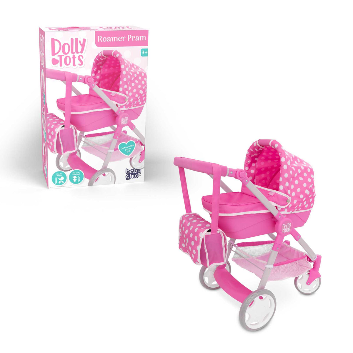 Dolly Tots Junior Roamer Dolls Pram Prams