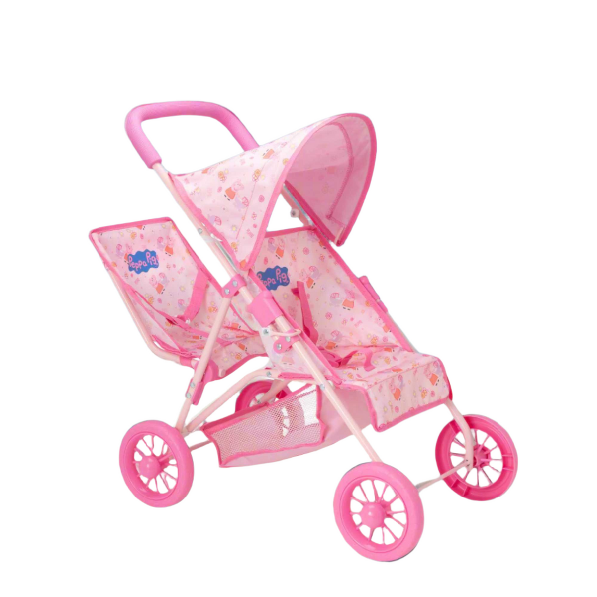 Peppa Pig Tandem Twin Doll Stroller Pushchairs