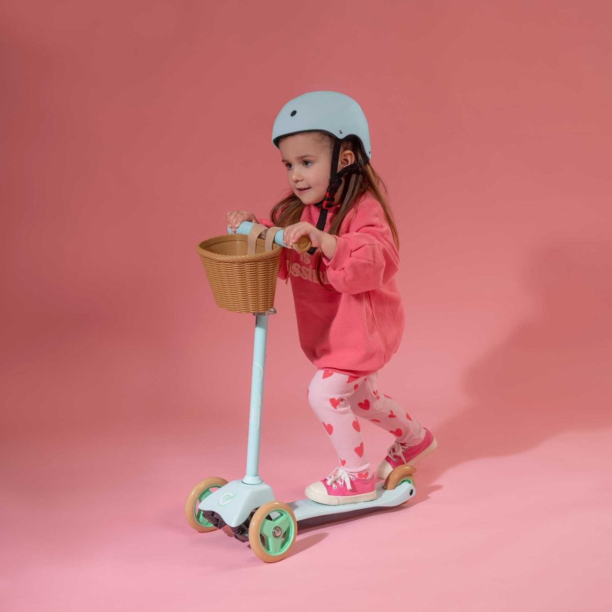 EVO Mini Cruiser Scooter With Basket - Mint Green Scooters